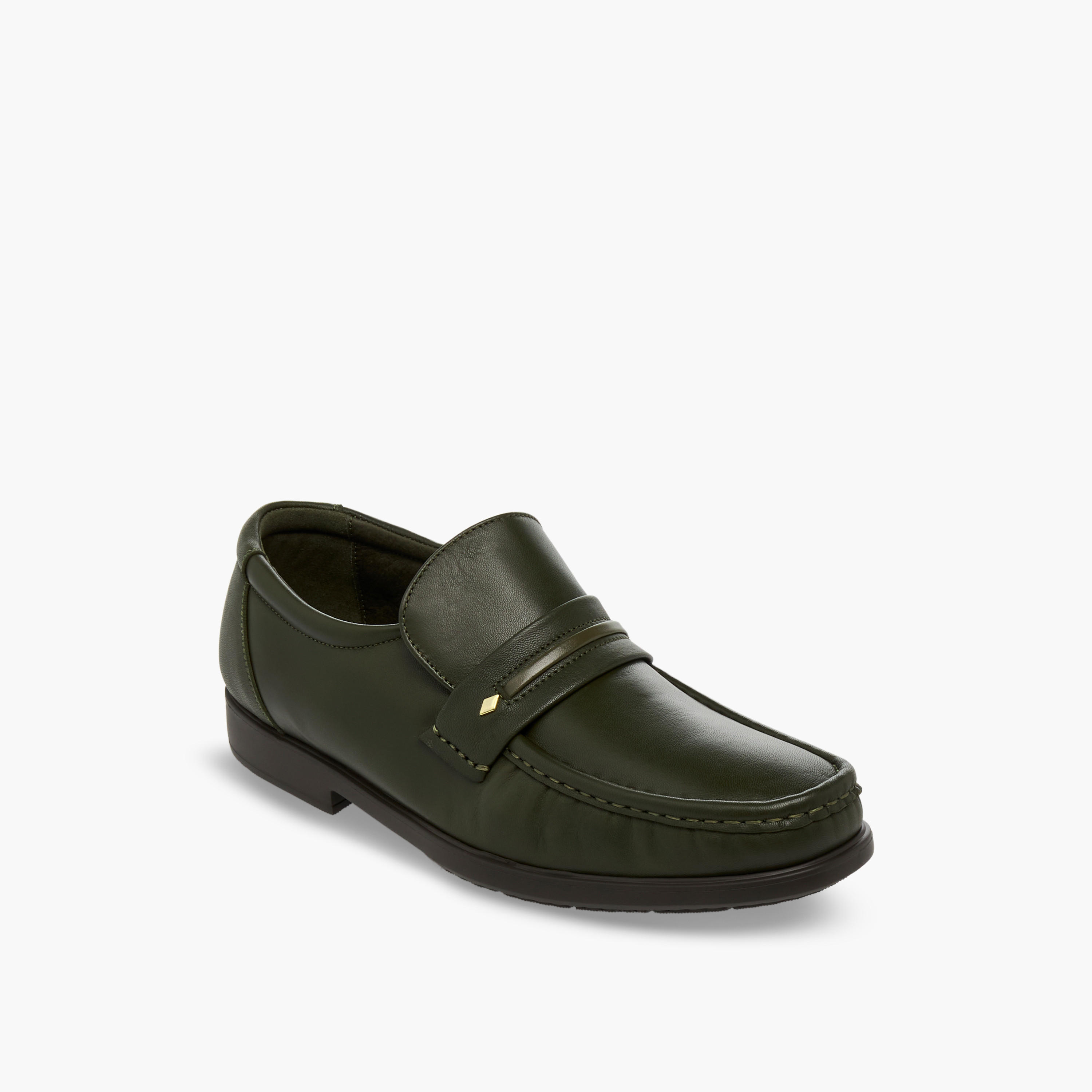Pinosos Men Genuine Leather Slip-On Loafers-men-shoes-formalshoes-image-2