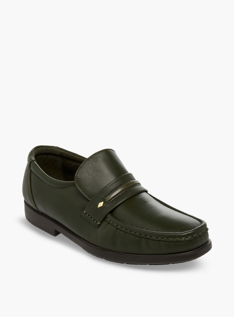 Pinosos Men Genuine Leather Slip-On Loafers-men-shoes-formalshoes-image-2