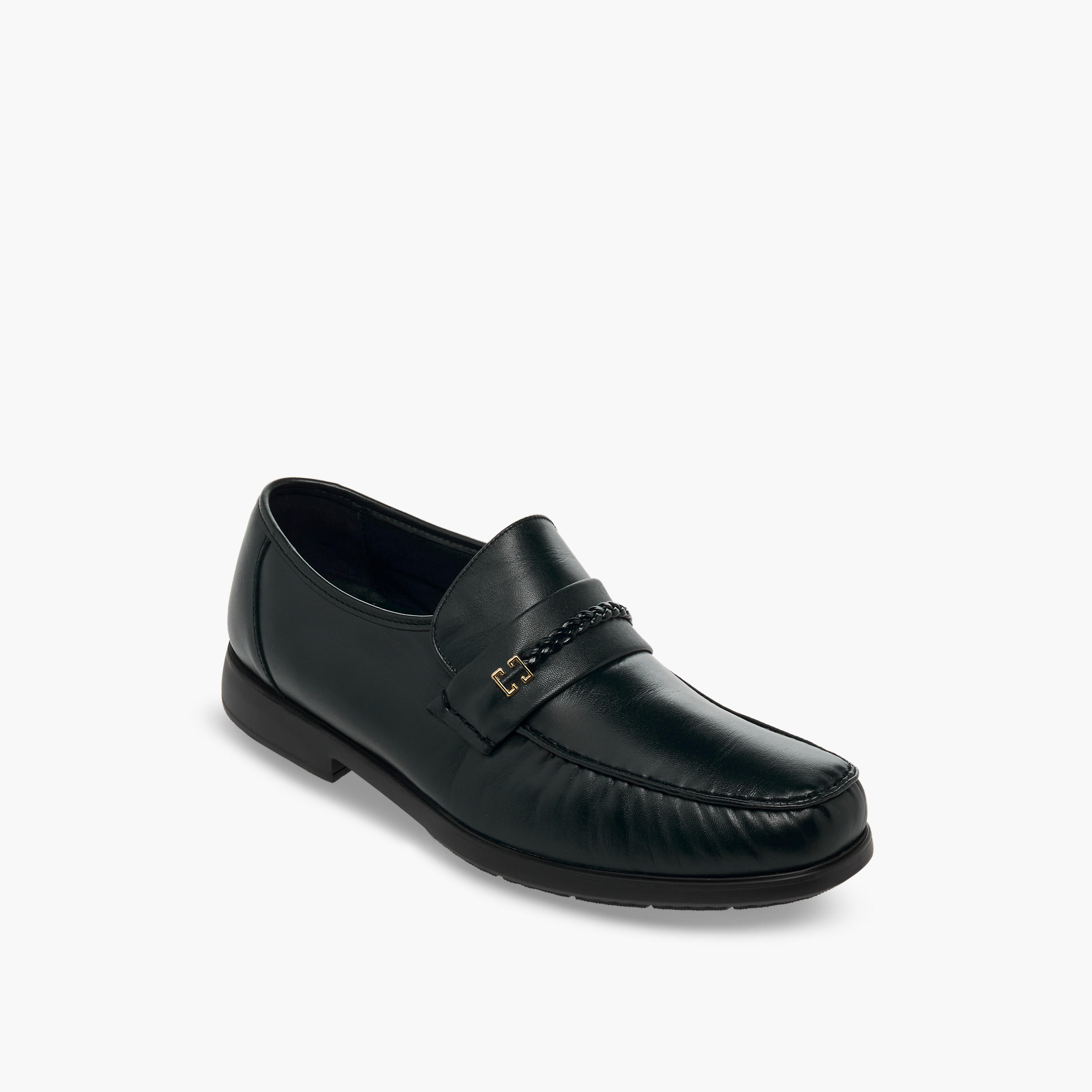 Pinosos Men Genuine Leather Slip-On Loafers-men-shoes-formalshoes-image-2
