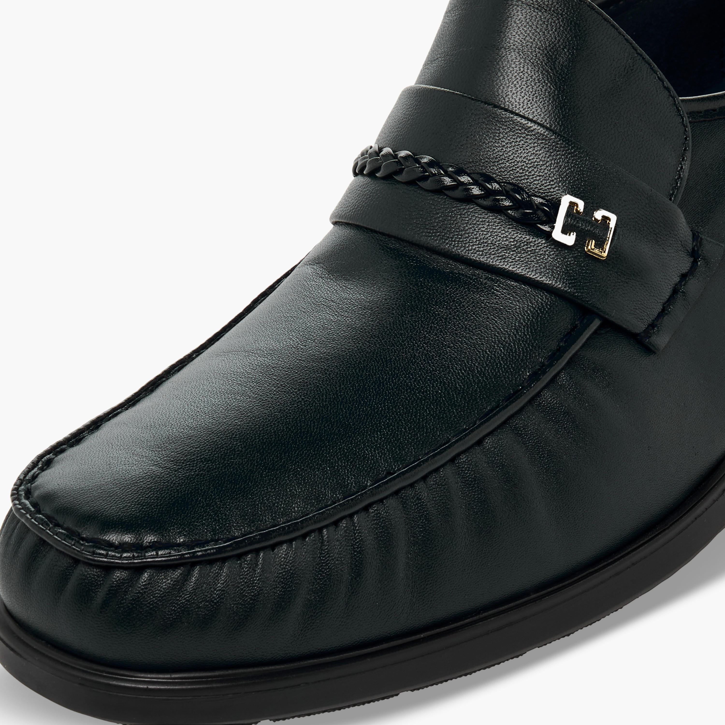 Pinosos Men Genuine Leather Slip-On Loafers-men-shoes-formalshoes-image-7