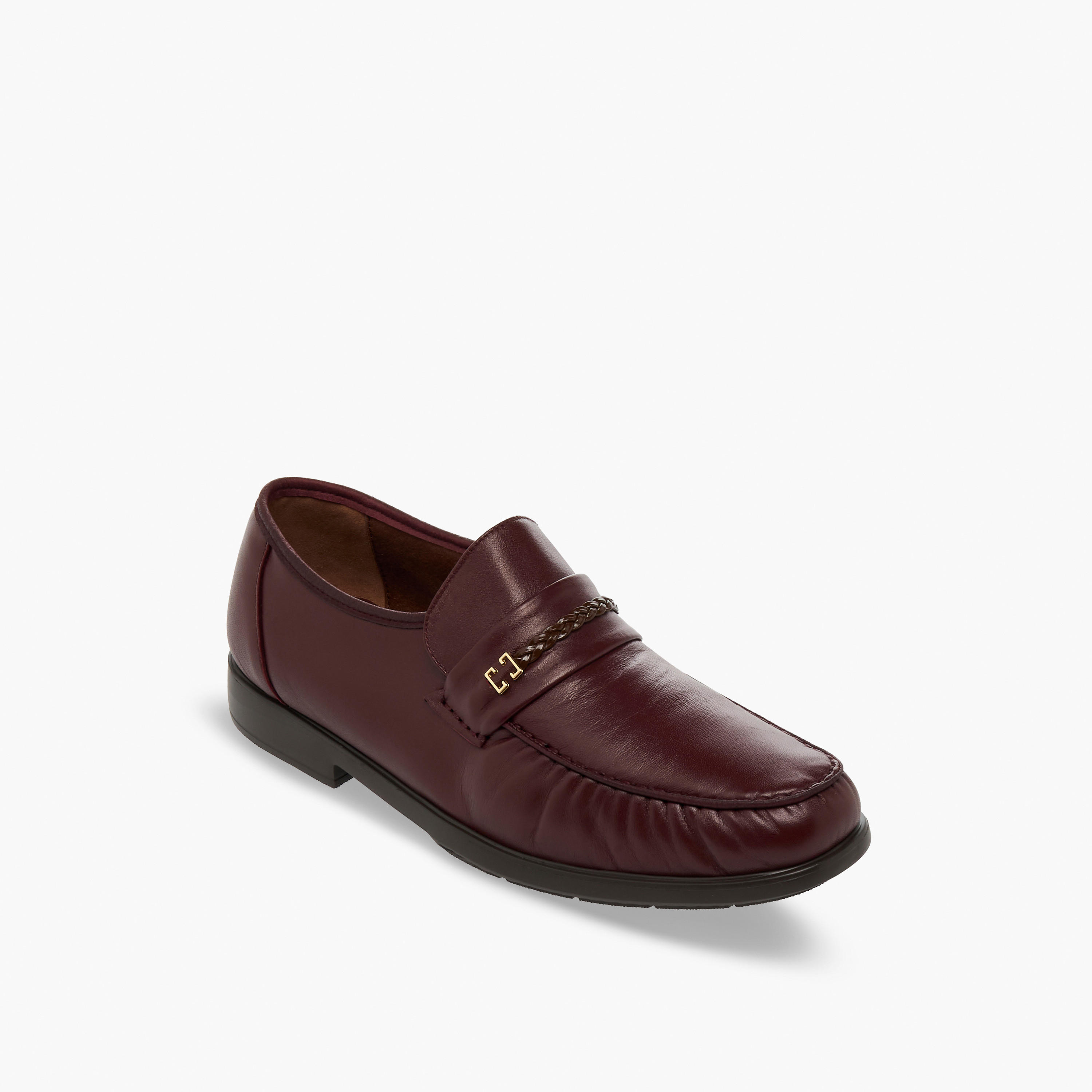Pinosos Men Genuine Leather Slip-On Loafers-men-shoes-formalshoes-image-2