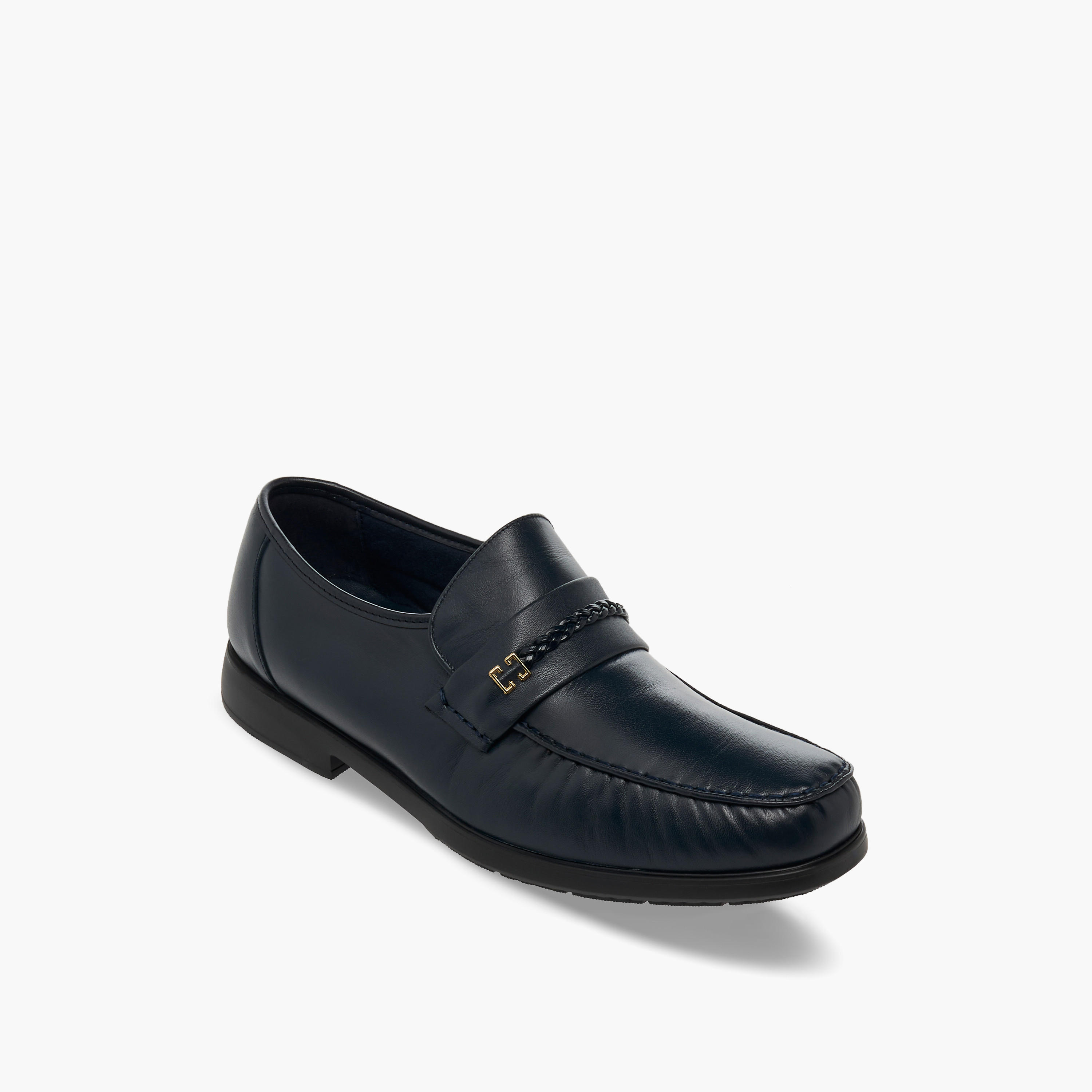Pinosos Men Genuine Leather Slip-On Loafers-men-shoes-formalshoes-image-2