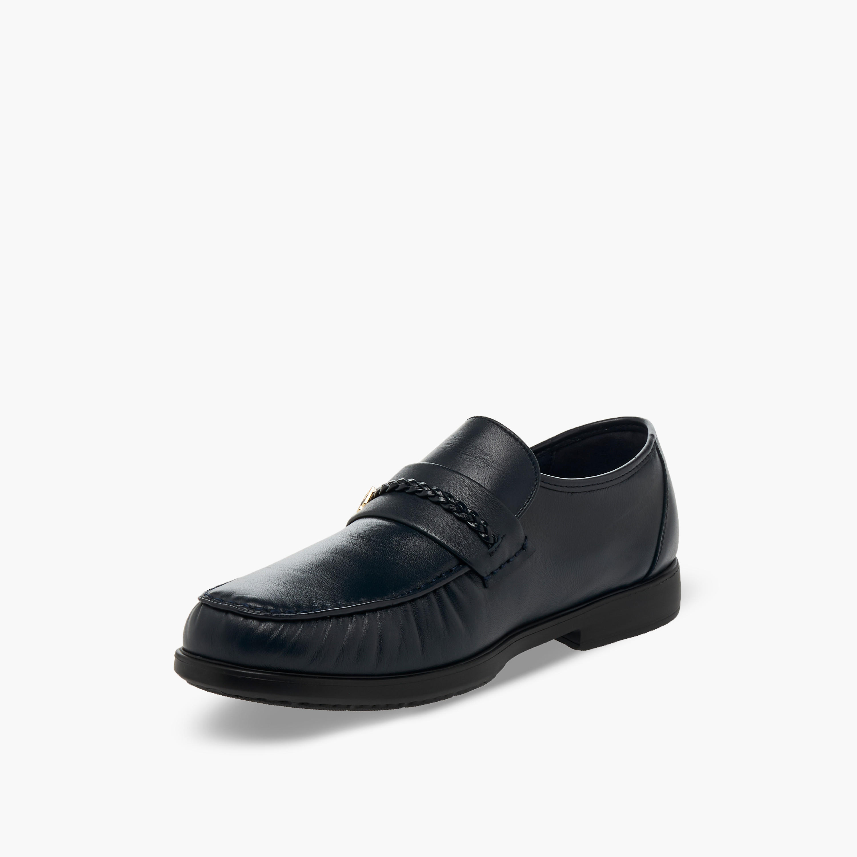Pinosos Men Genuine Leather Slip-On Loafers-men-shoes-formalshoes-image-4