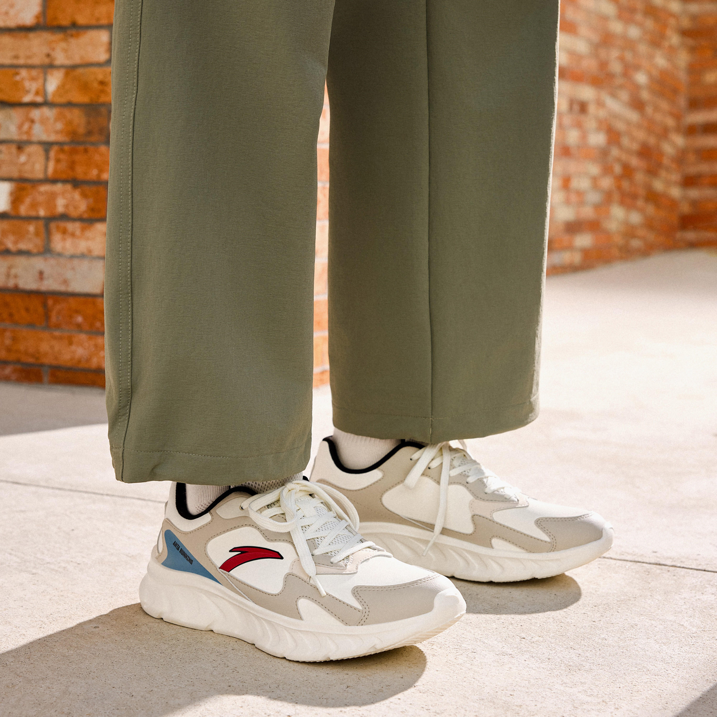 حذاء سنيكرز طول الكاحل برباط إغلاق للرجال من أنتا - ستار كلاود-sports-men-shoes-image-8