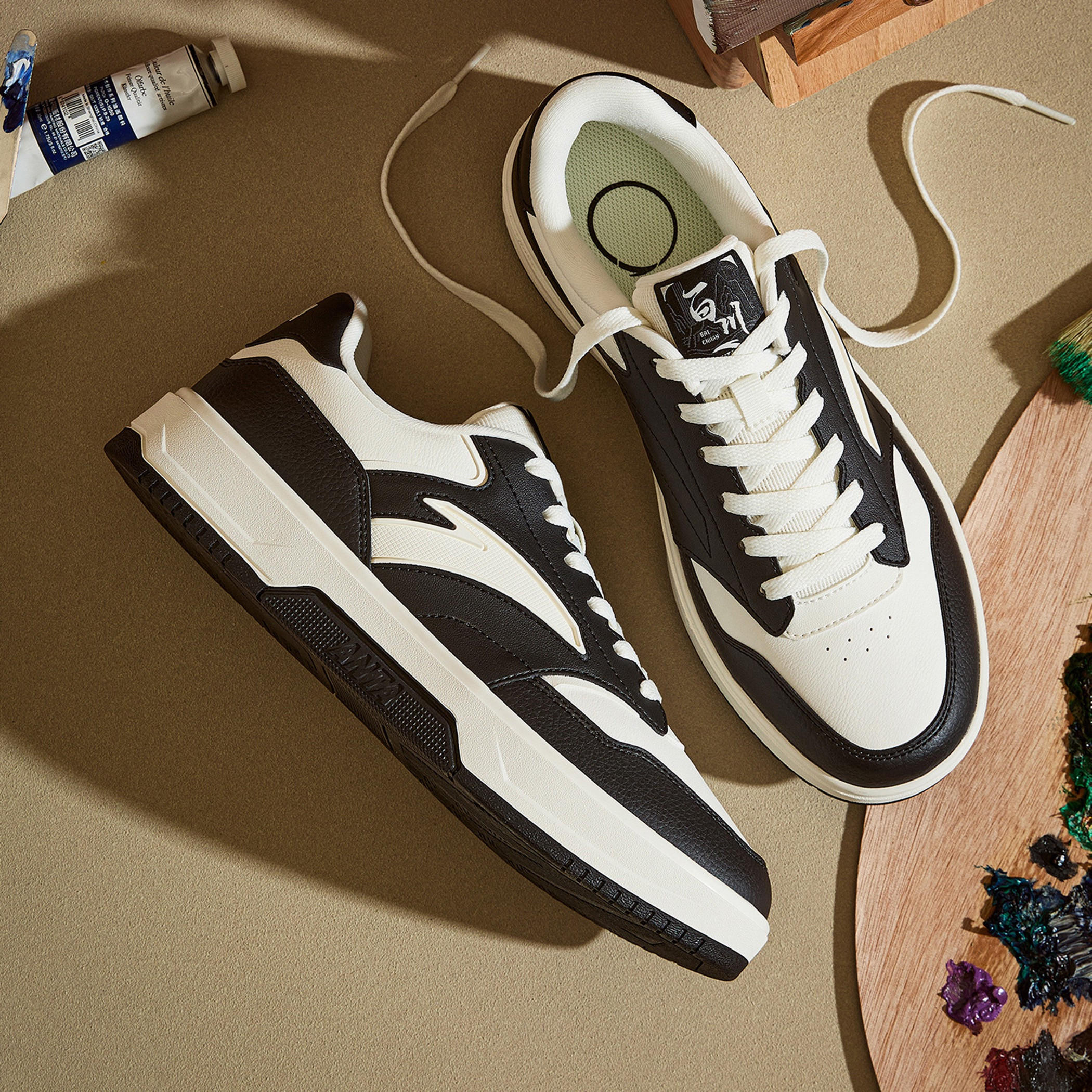 حذاء سنيكرز طول الكاحل برباط إغلاق للرجال من أنتا - ريفرز-sports-men-shoes-image-6
