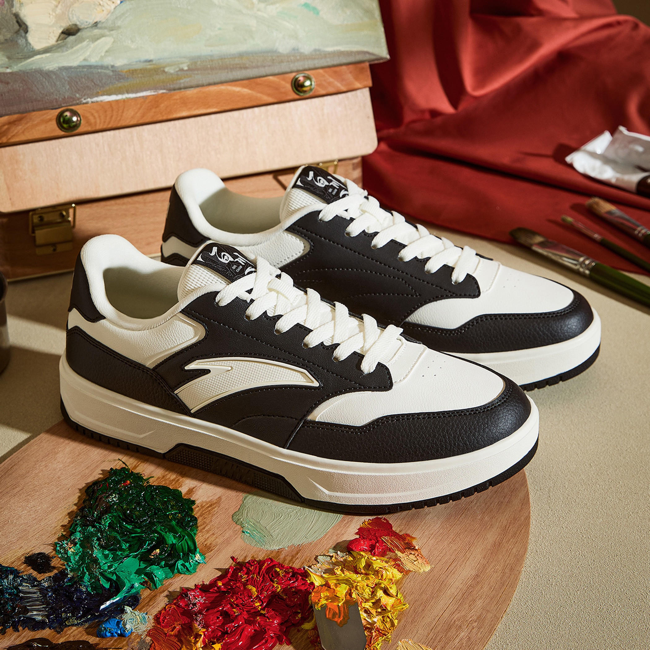 حذاء سنيكرز طول الكاحل برباط إغلاق للرجال من أنتا - ريفرز-sports-men-shoes-image-8
