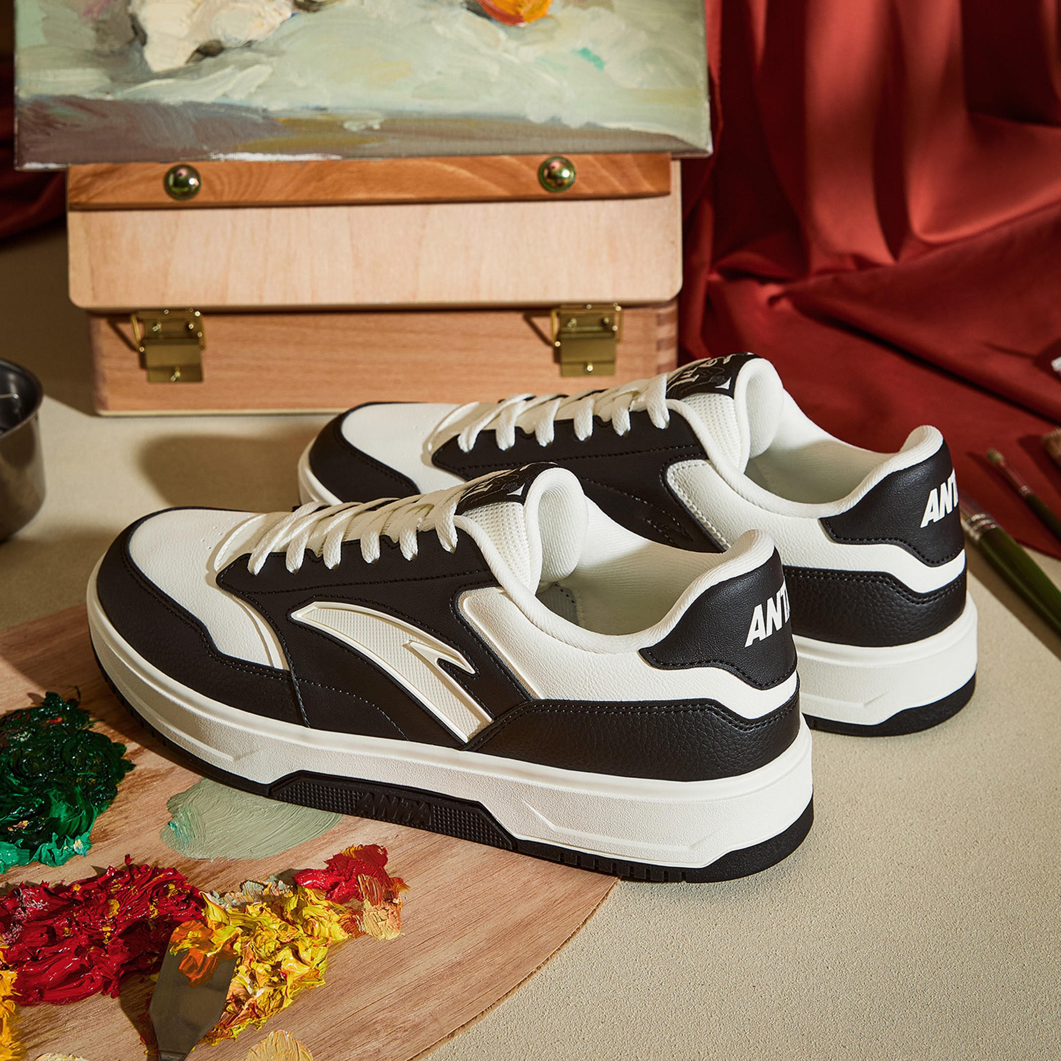 حذاء سنيكرز طول الكاحل برباط إغلاق للرجال من أنتا - ريفرز-sports-men-shoes-image-9