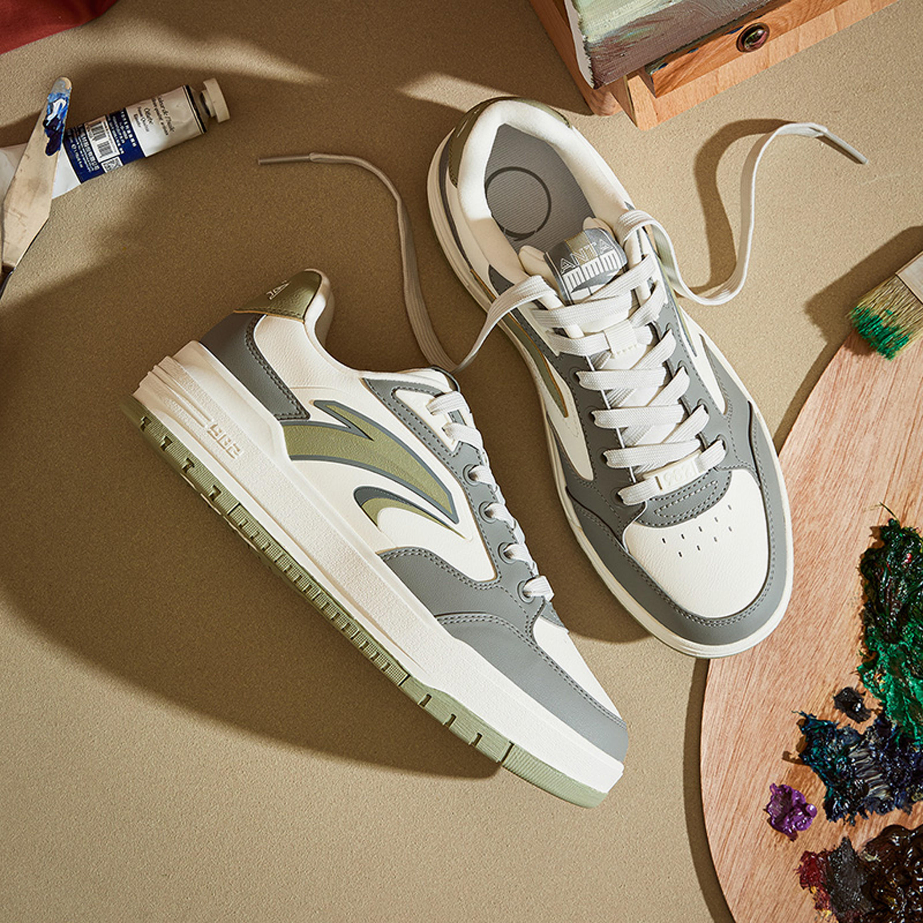 حذاء سنيكرز طول الكاحل برباط إغلاق من أنتا - 982-sports-men-shoes-image-6