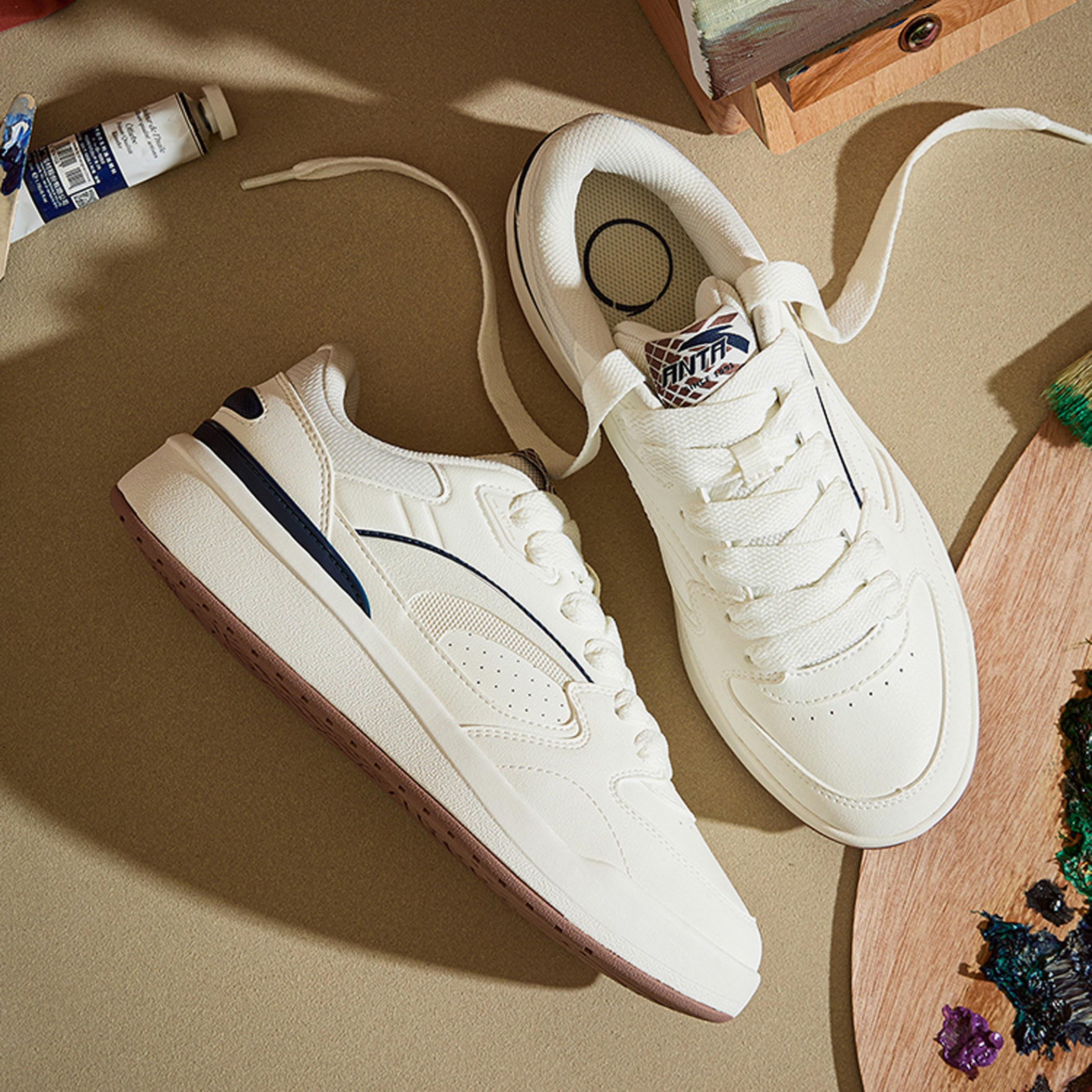 حذاء سنيكرز طول الكاحل برباط إغلاق للرجال من أنتا - 4 كارات-men-shoes-sneakers-image-6