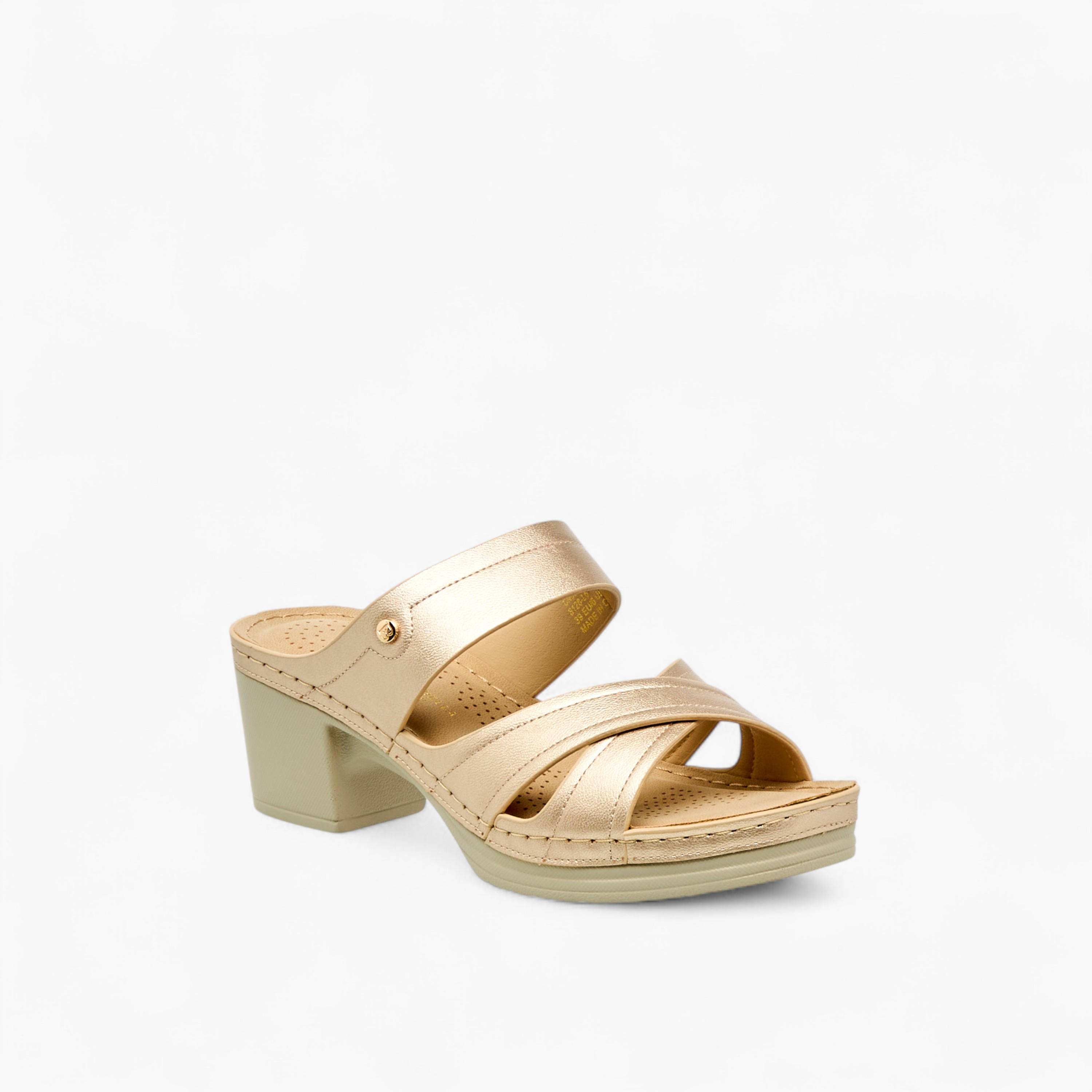 صندل بحزام متقاطع للنساء من فلورا بيلا-women-shoes-sandals-heeled-image-2