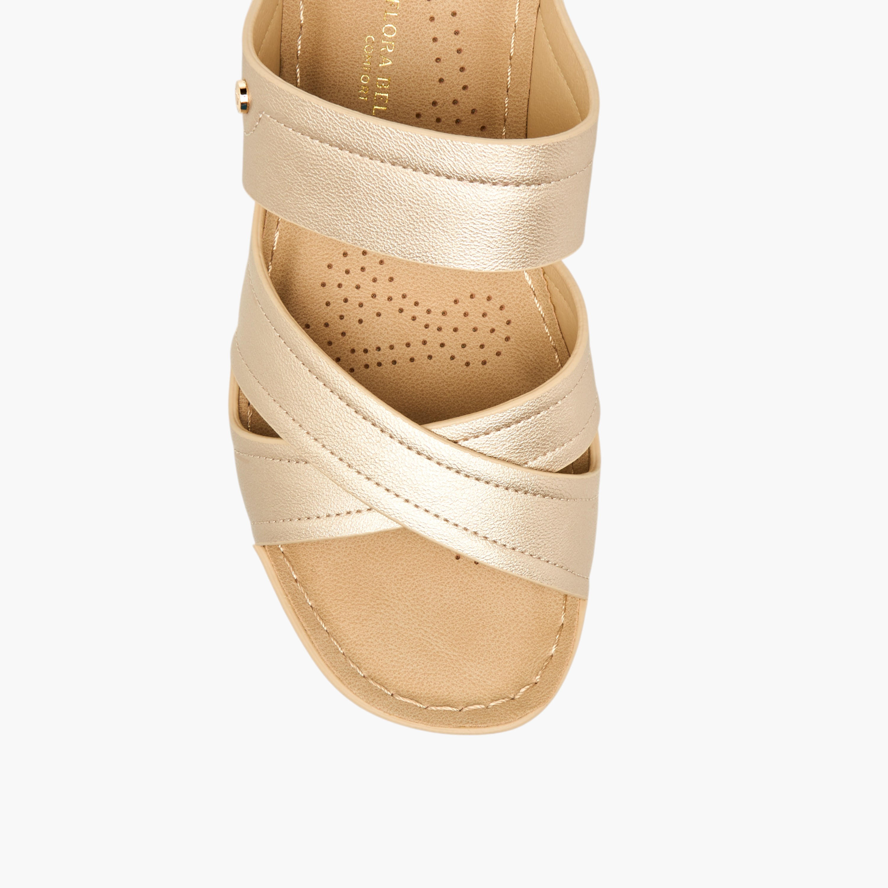 صندل بحزام متقاطع للنساء من فلورا بيلا-women-shoes-sandals-heeled-image-4
