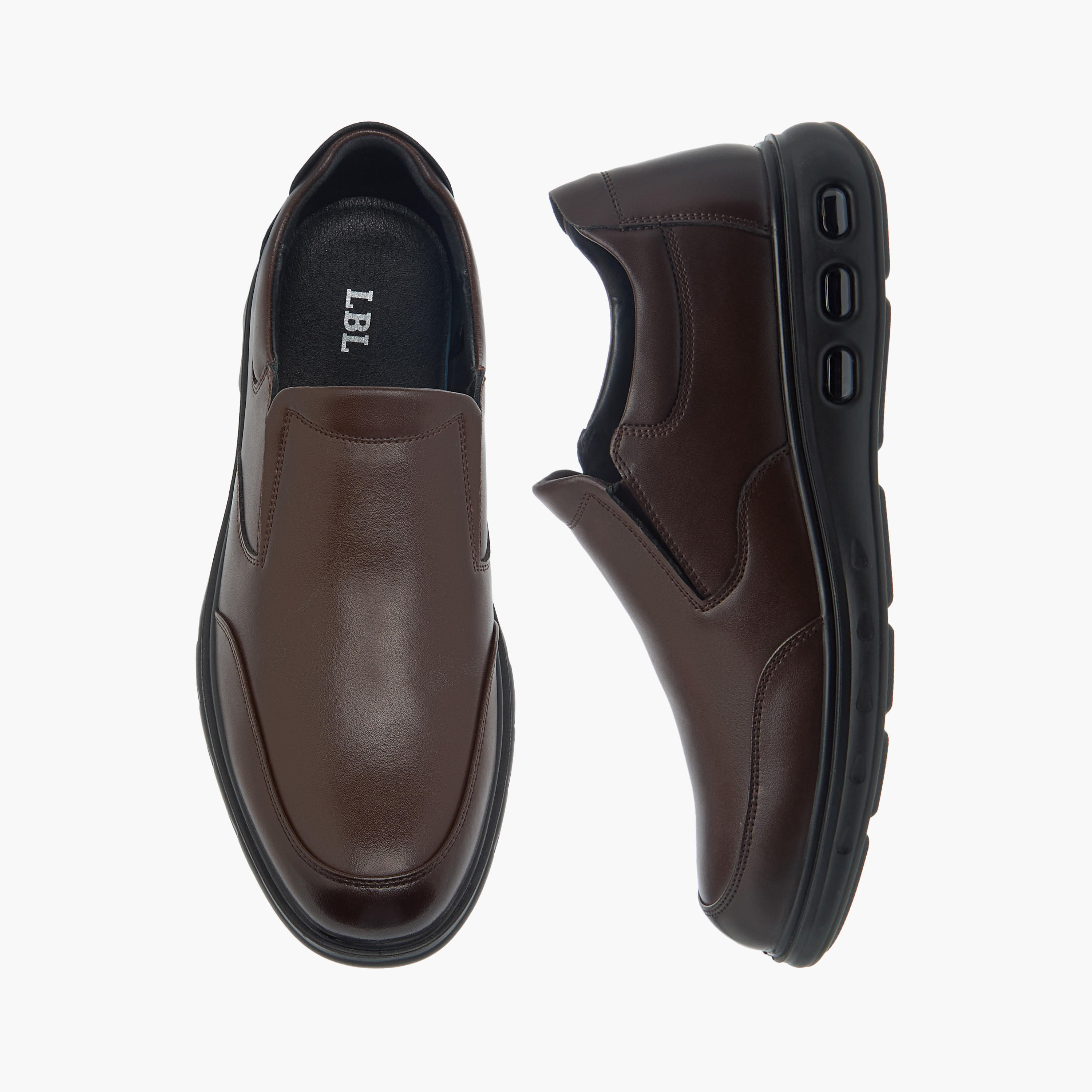 LBL by Shoexpress Solid Slip-On Loafers-men-shoes-formalshoes-image-1