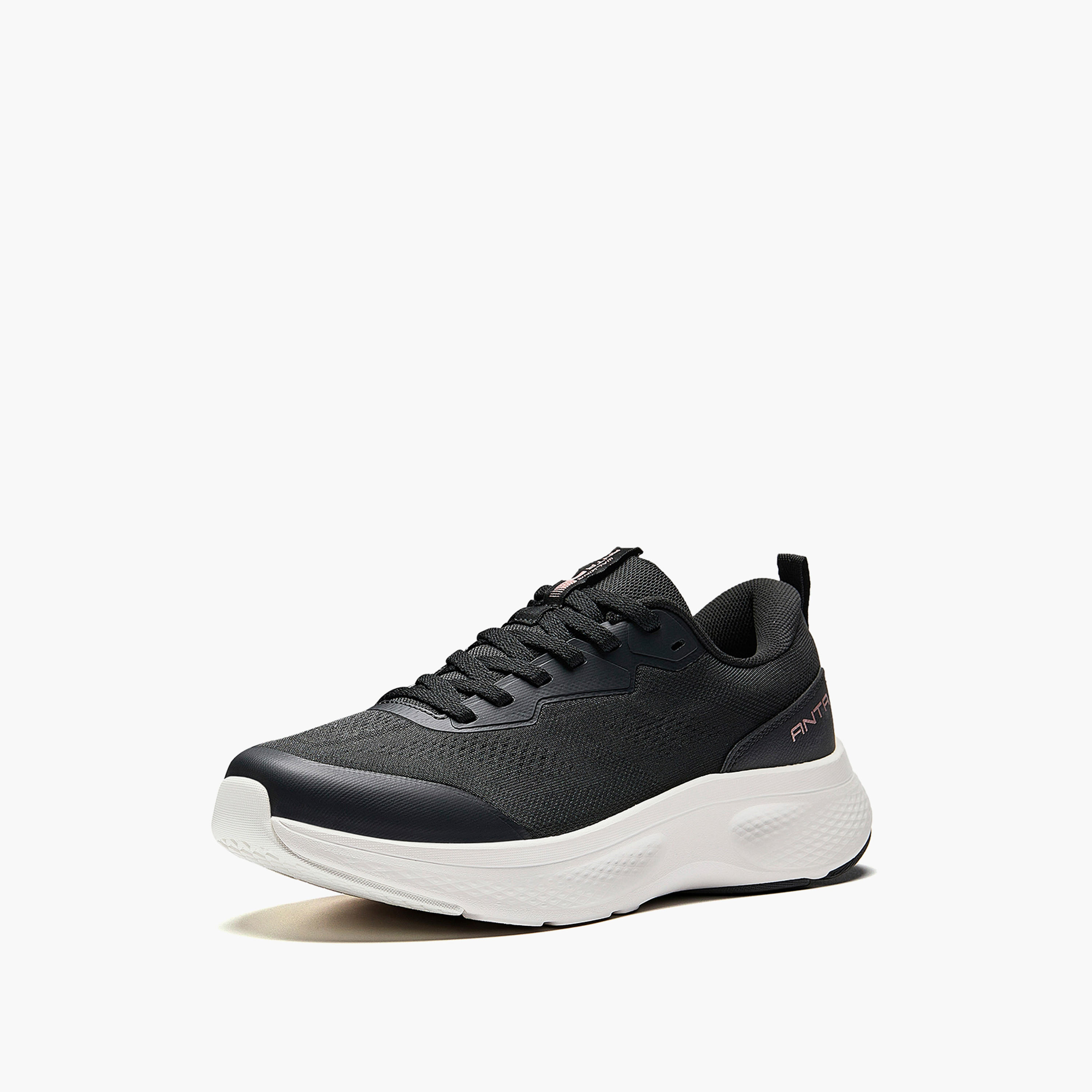 حذاء سنيكرز طول الكاحل برباط إغلاق للنساء من أنتا - إي بافر لايت-sports-women-shoes-image-1