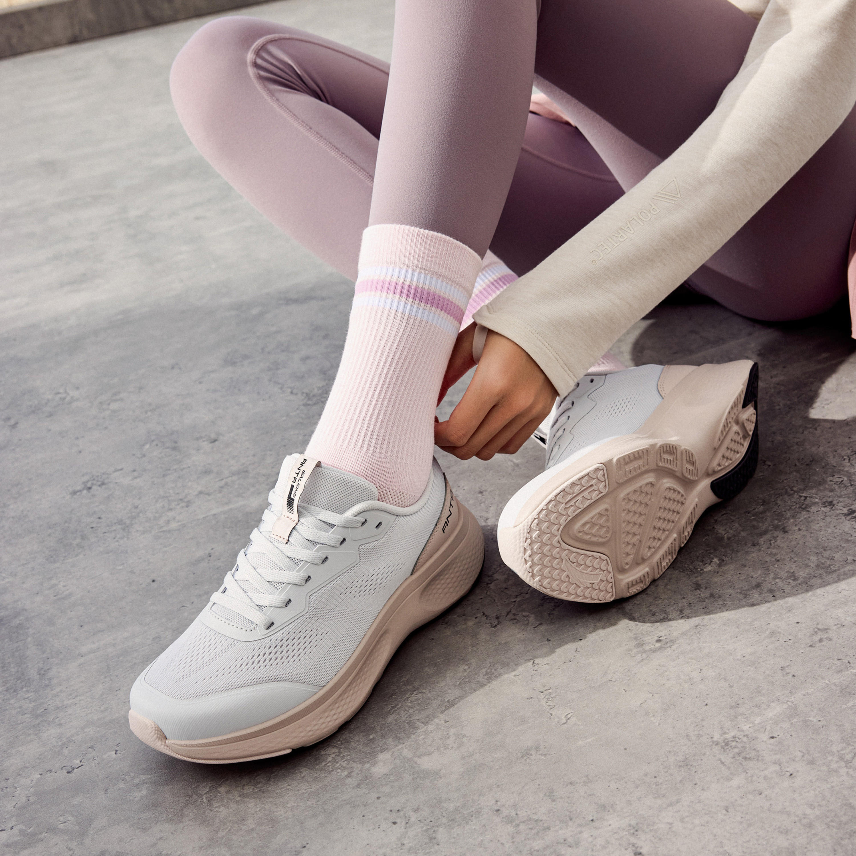 ANTA Women Lace-Up Ankle Sneakers - EBUFFER LITE-sports-women-shoes-image-2