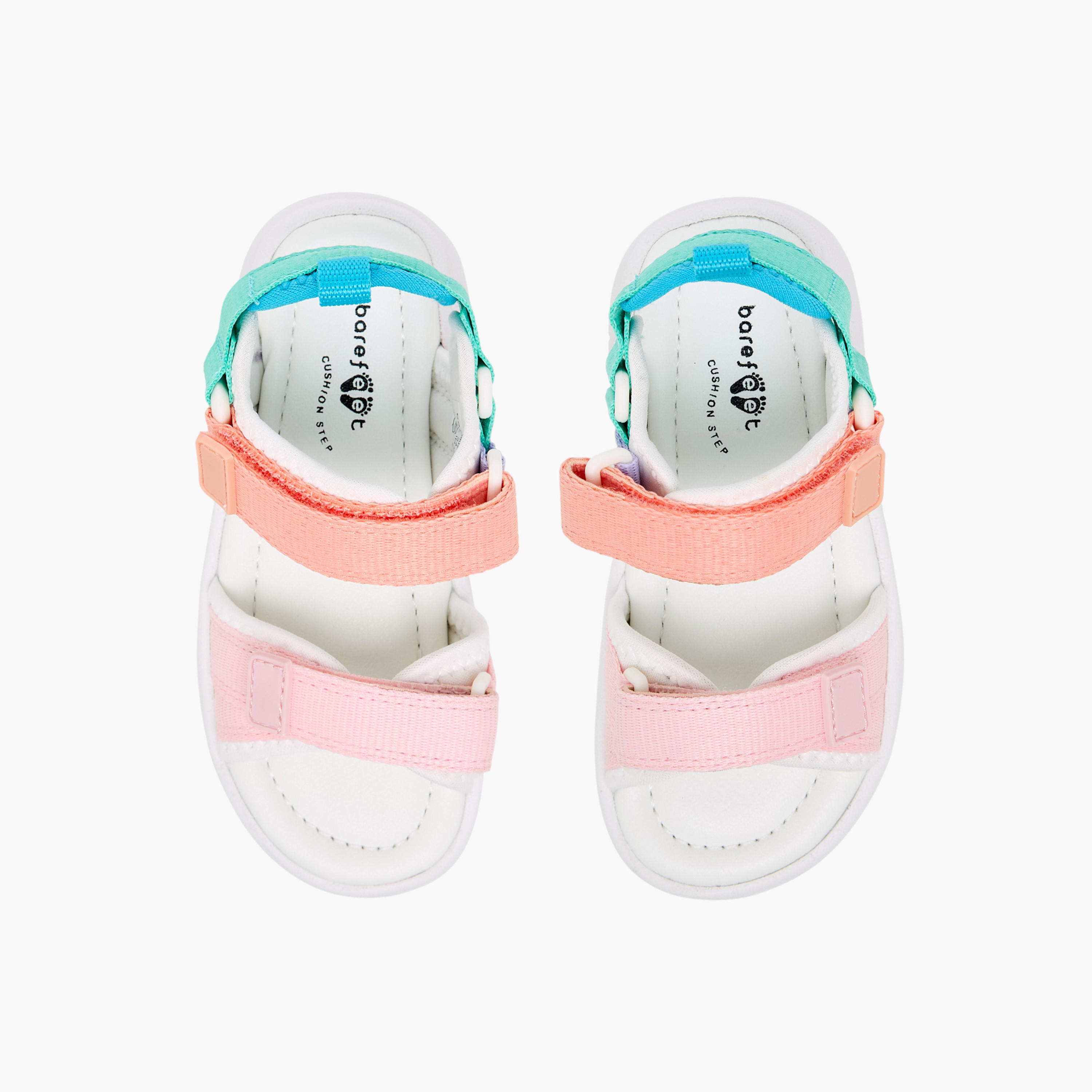 صندل بشريط إغلاق لاصق وقوالب ملونة للبنات من بيرفيت-girls-shoes-sandals-image-1
