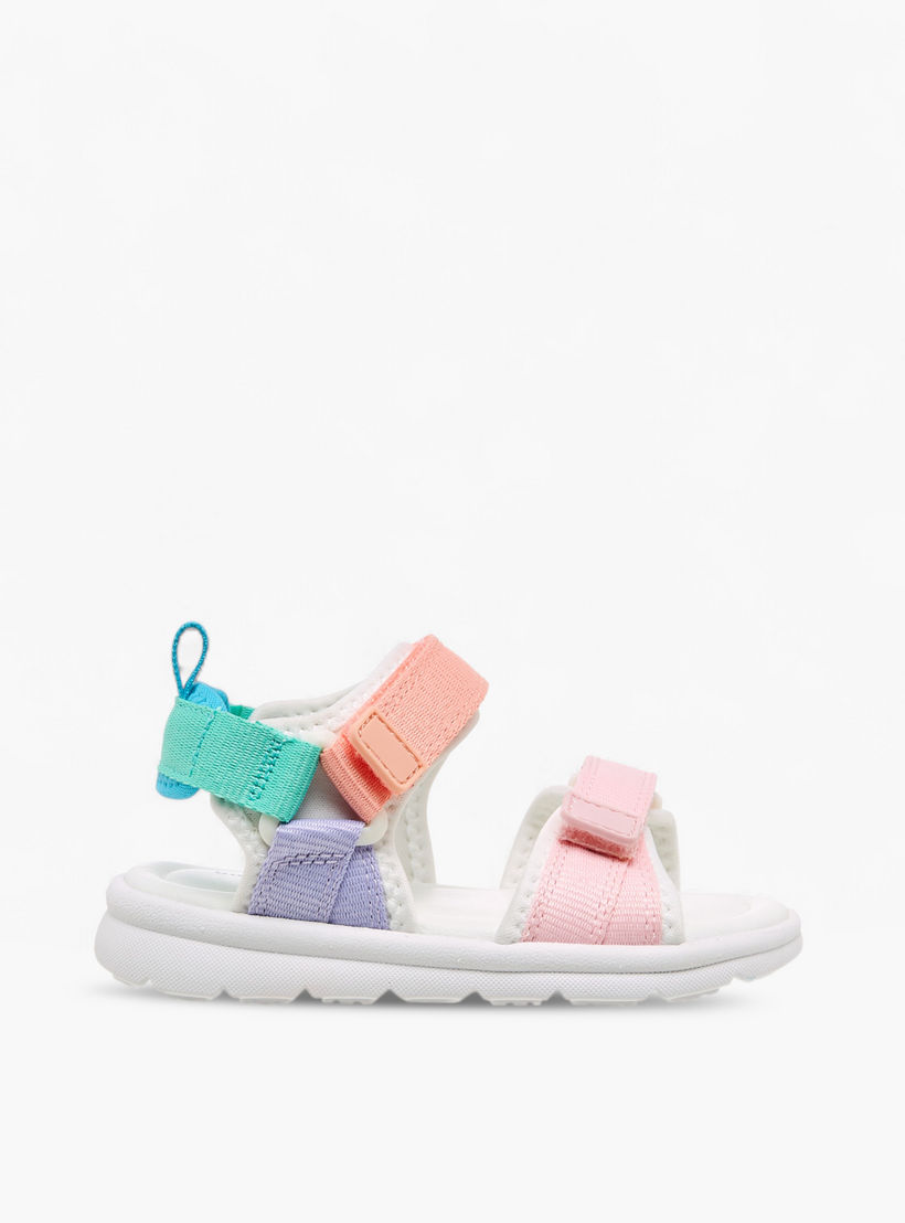 صندل بشريط إغلاق لاصق وقوالب ملونة للبنات من بيرفيت-girls-shoes-sandals-image-2
