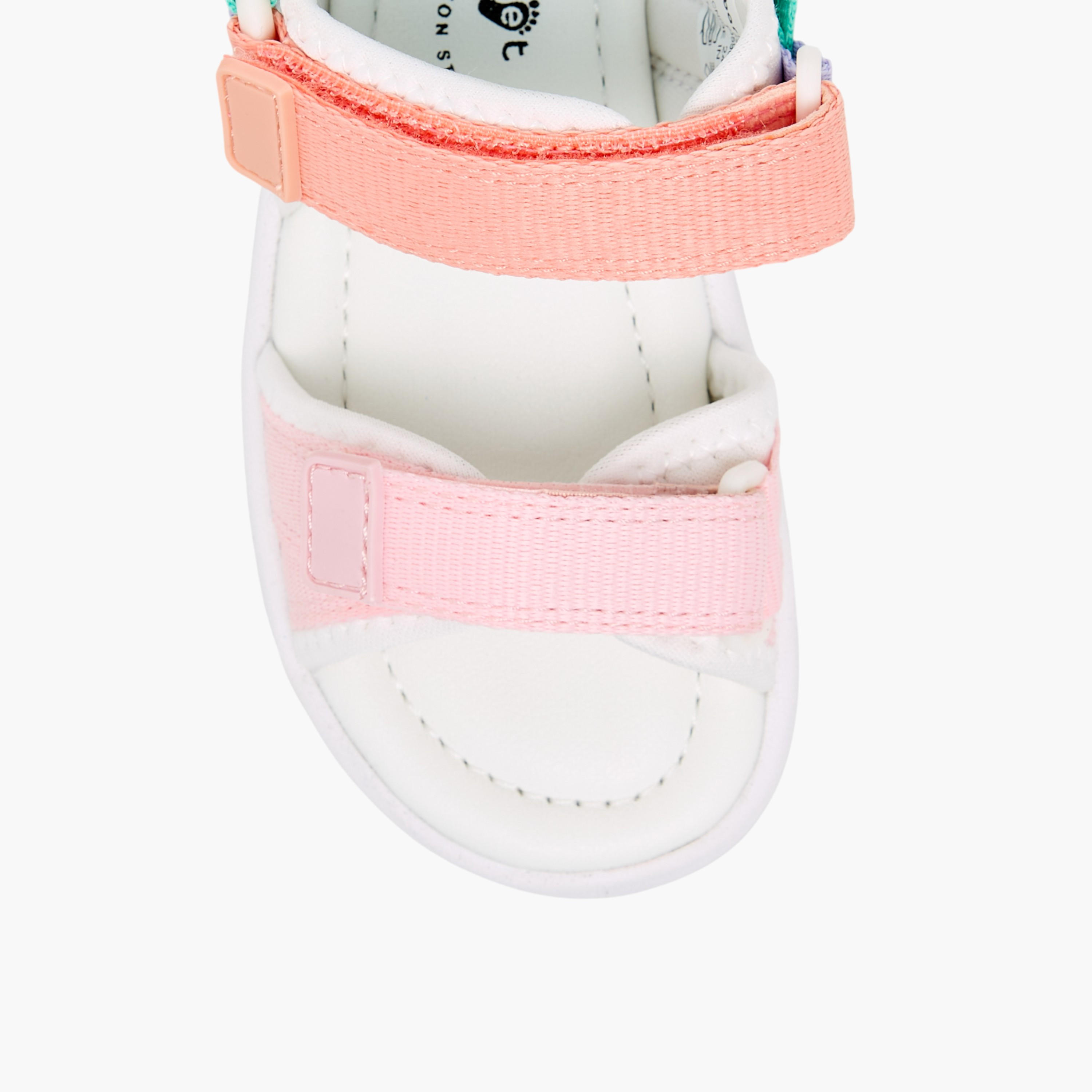 صندل بشريط إغلاق لاصق وقوالب ملونة للبنات من بيرفيت-girls-shoes-sandals-image-3