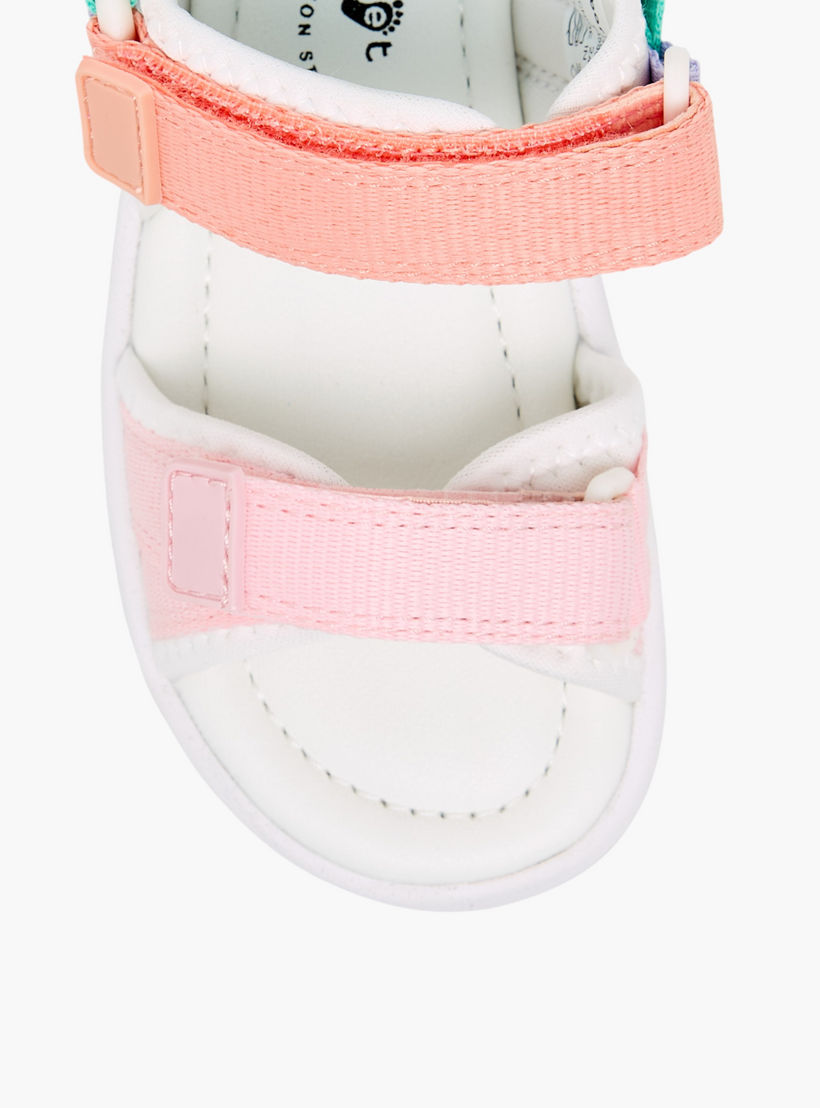 صندل بشريط إغلاق لاصق وقوالب ملونة للبنات من بيرفيت-girls-shoes-sandals-image-3