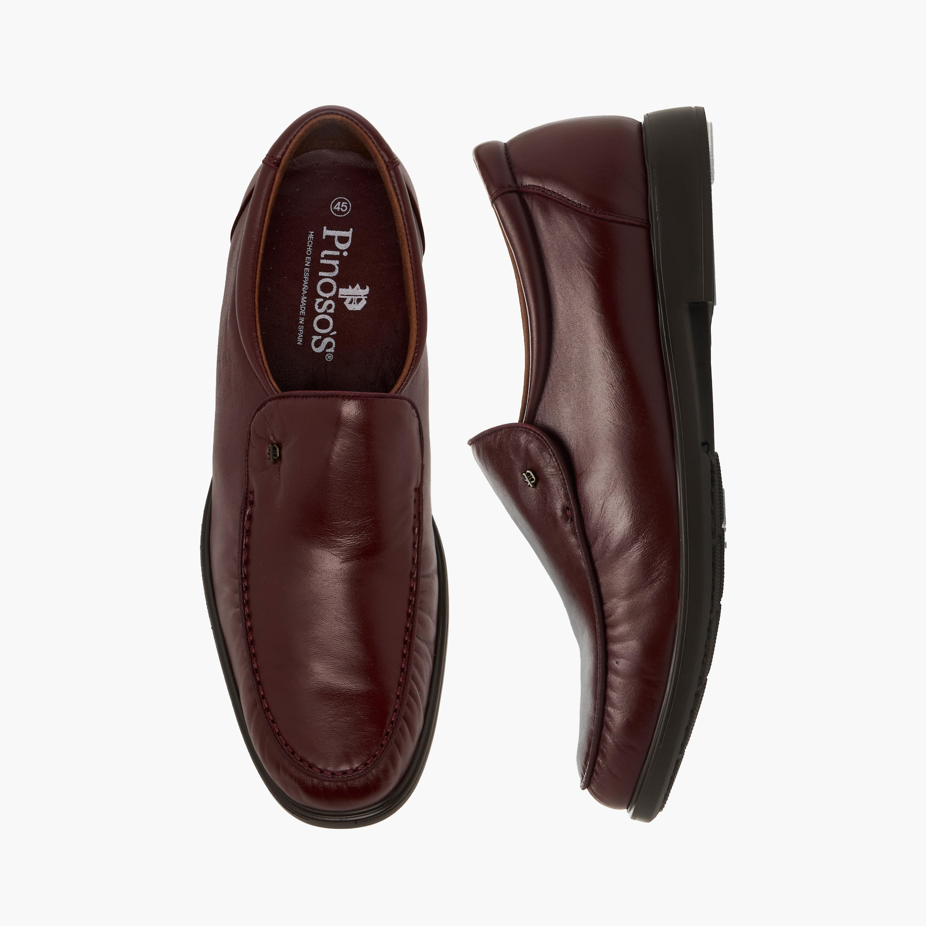 Pinosos Men Genuine Leather Slip-On Loafers-men-shoes-formalshoes-image-1