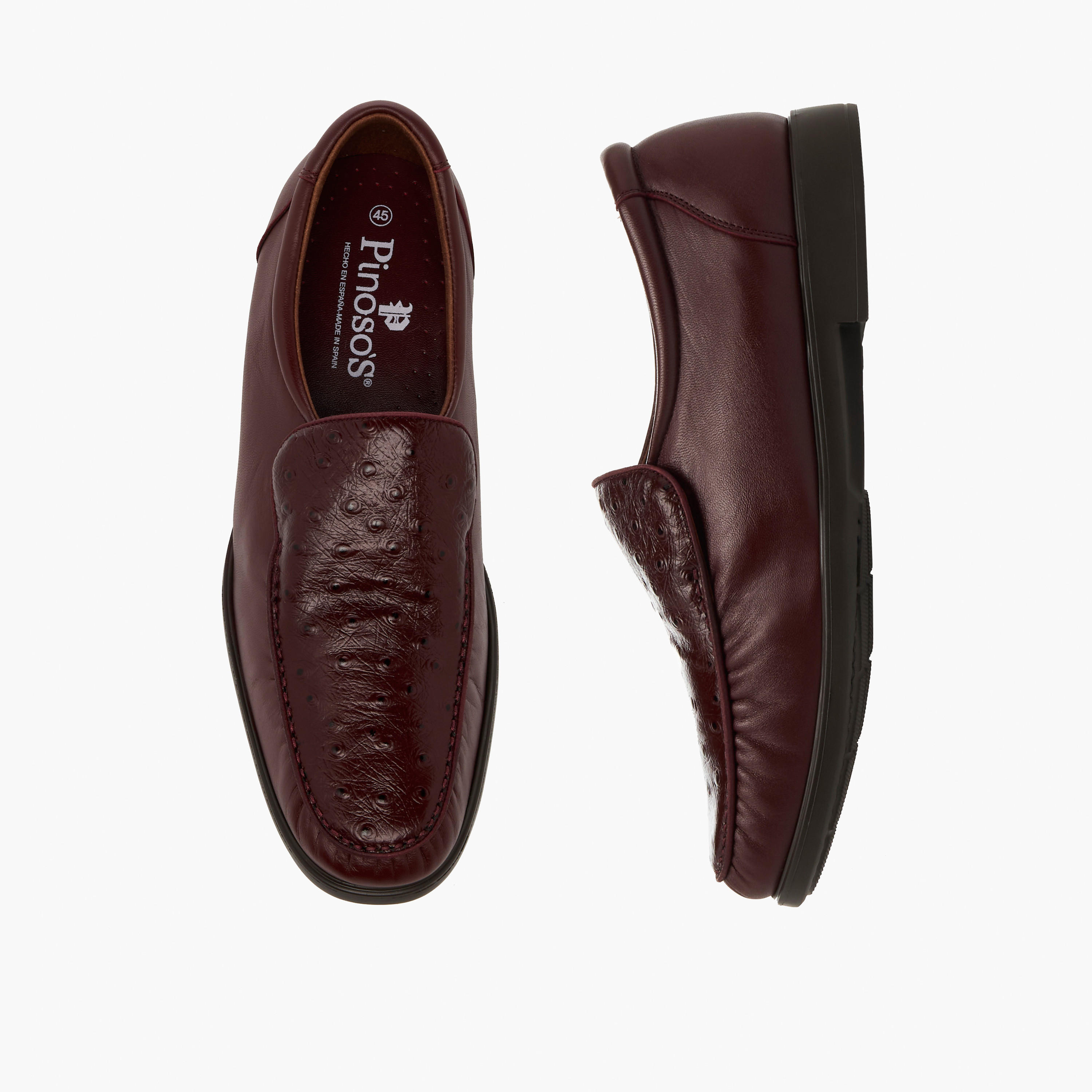 Pinosos Men Genuine Leather Slip-On Loafers-men-shoes-formalshoes-image-1