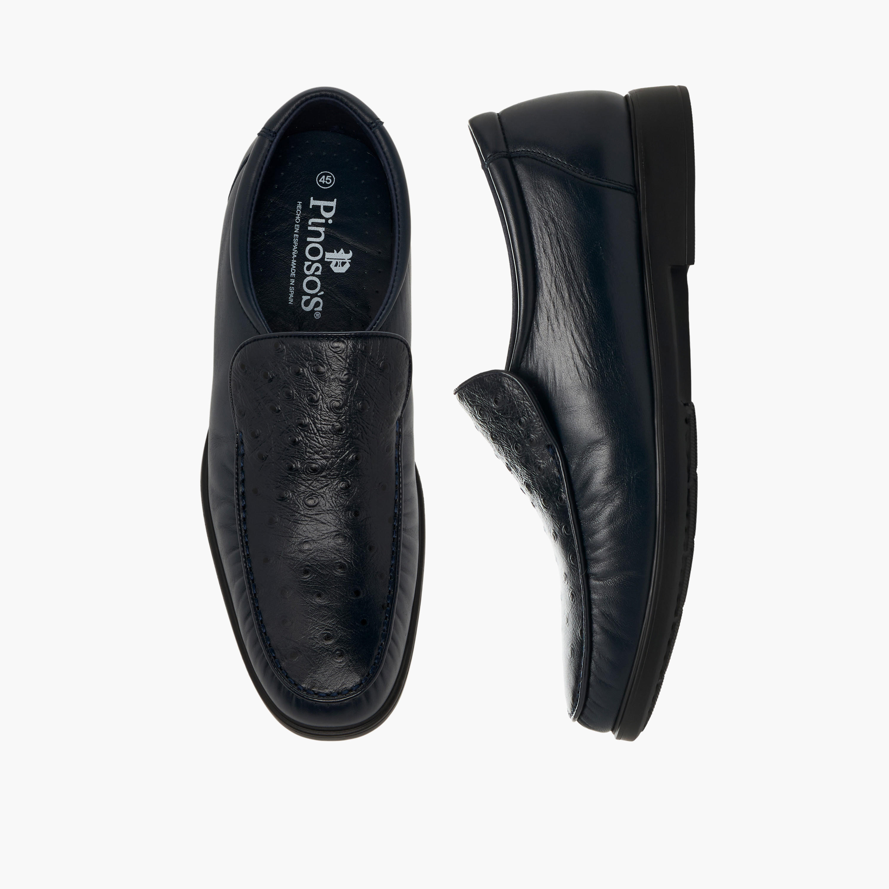 Pinosos Men Genuine Leather Slip-On Loafers-men-shoes-formalshoes-image-1