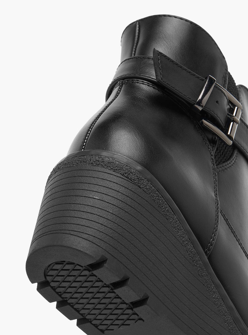 Celeste Women's Ankle Boots with Buckle Closure and Wedge Heel-women-shoes-boots-image-12