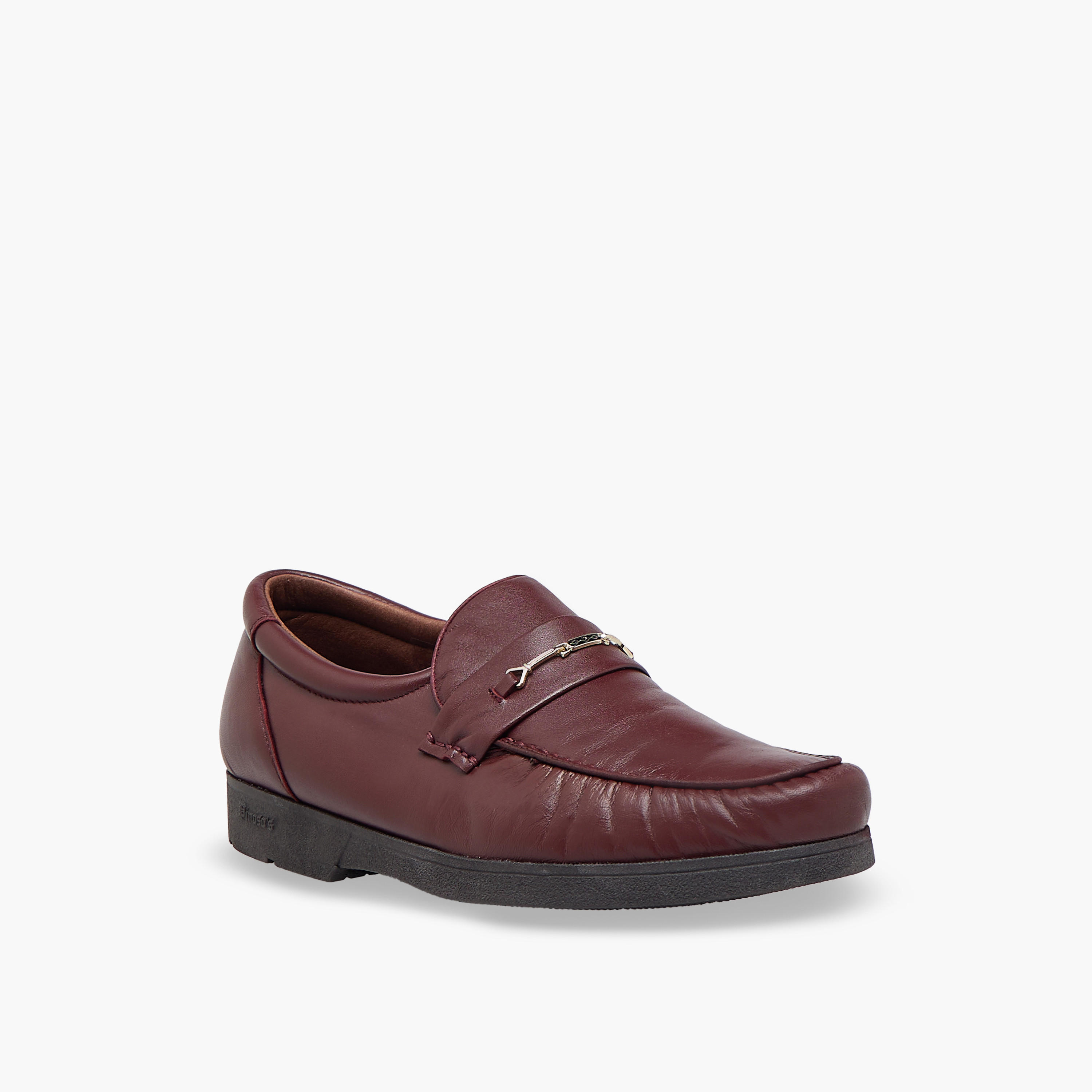 Pinosos Men Genuine Leather Slip-On Loafers-men-shoes-formalshoes-image-2
