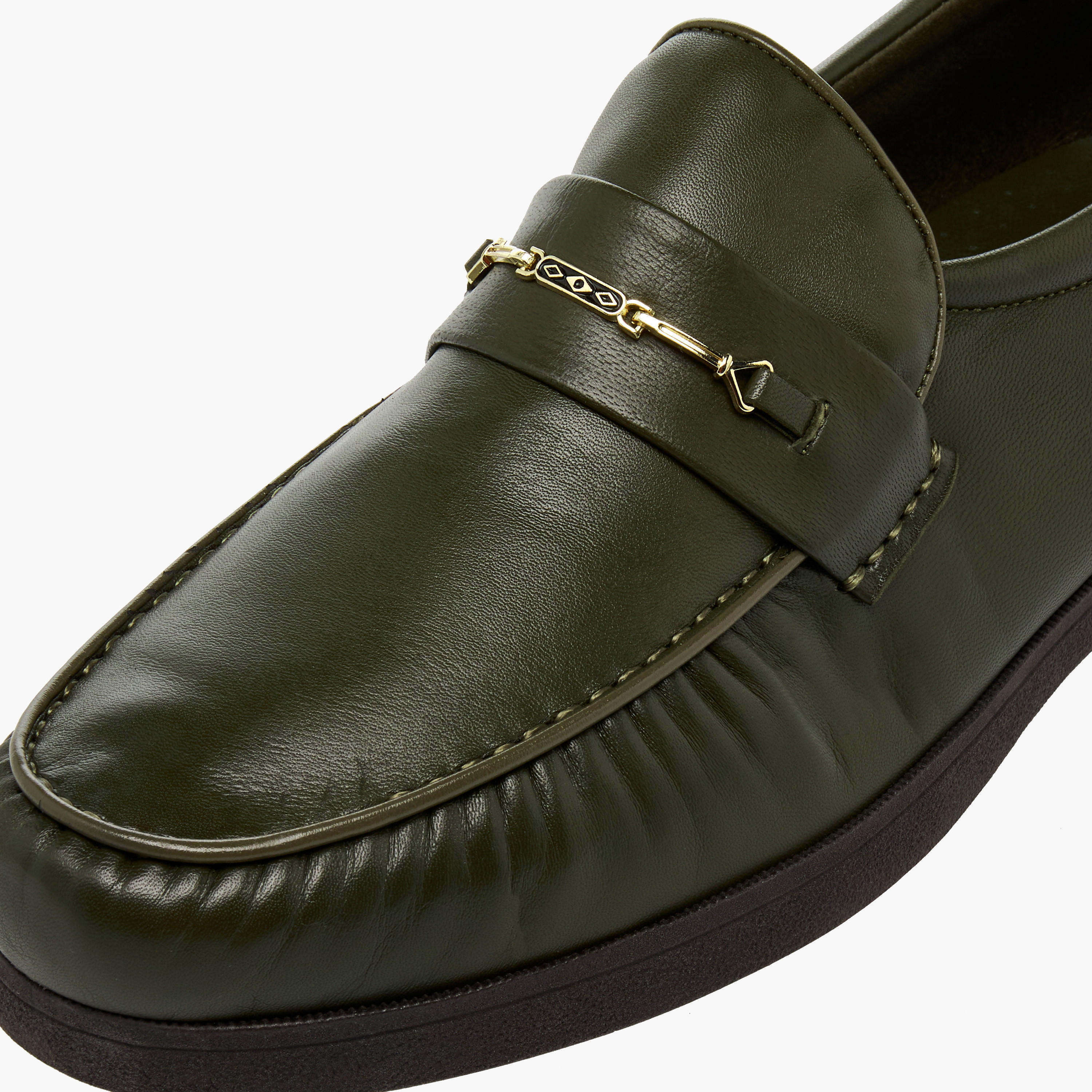 Pinosos Men Genuine Leather Slip-On Loafers-men-shoes-formalshoes-image-7