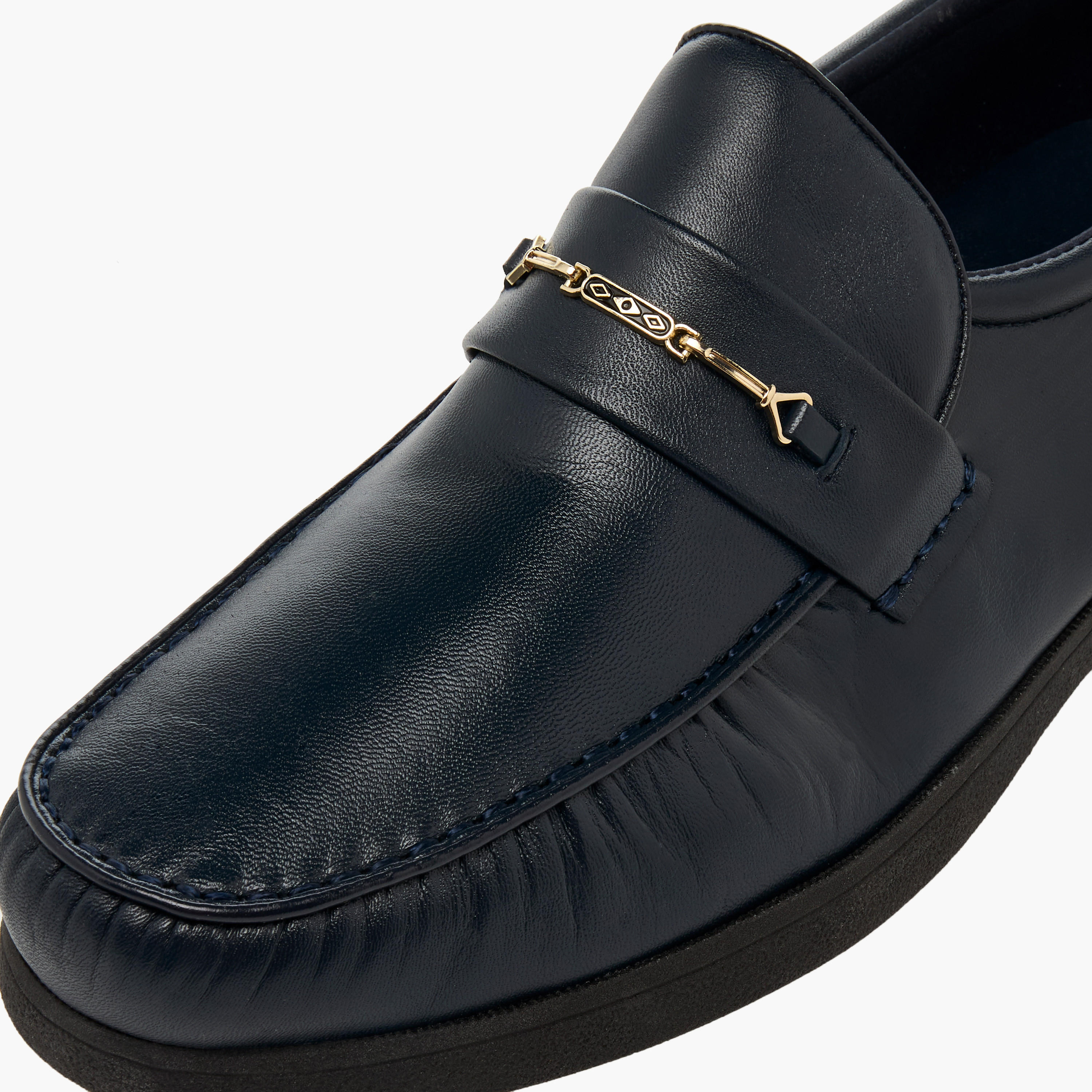 Pinosos Men Genuine Leather Slip-On Loafers-men-shoes-formalshoes-image-7