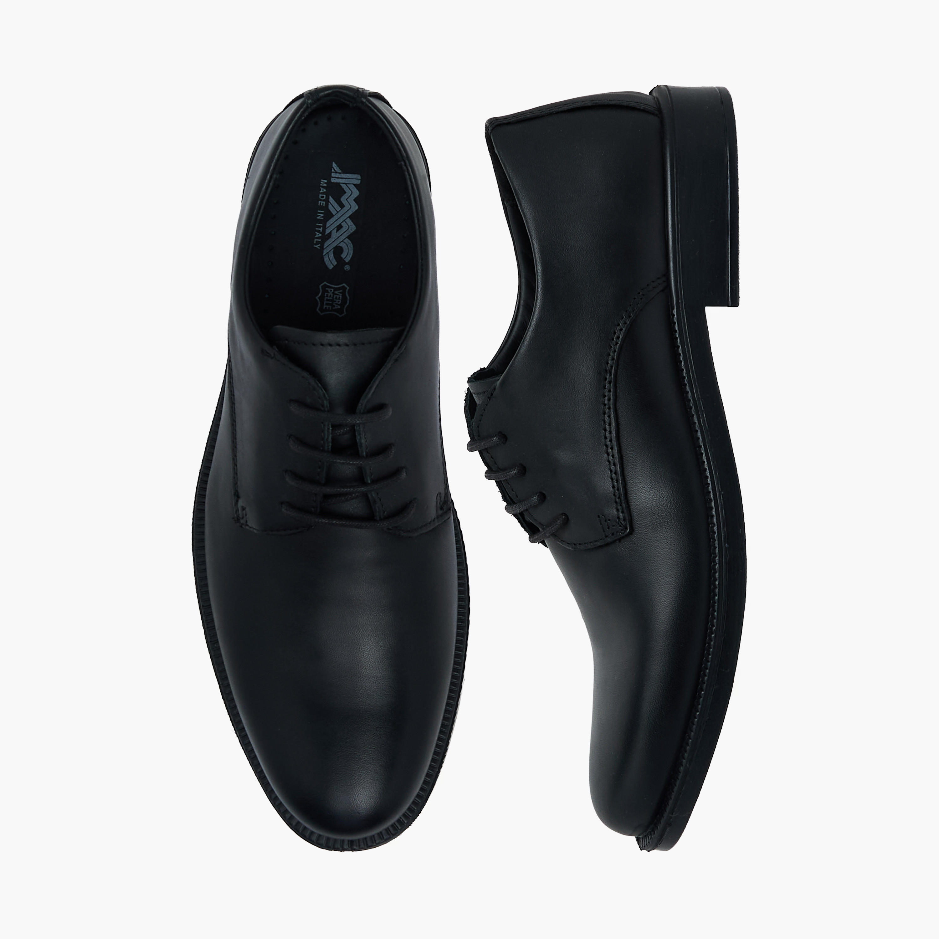 حذاء ديربي جلد برباط إغلاق للرجال من آيماك-men-shoes-formalshoes-image-1
