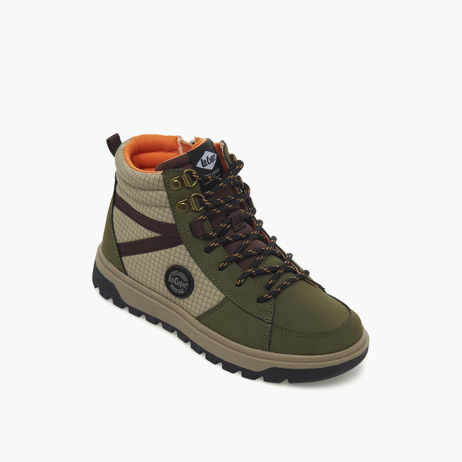 بوت كاحل برباط للأولاد من لي كوبر-boys-shoes-boots-image-2