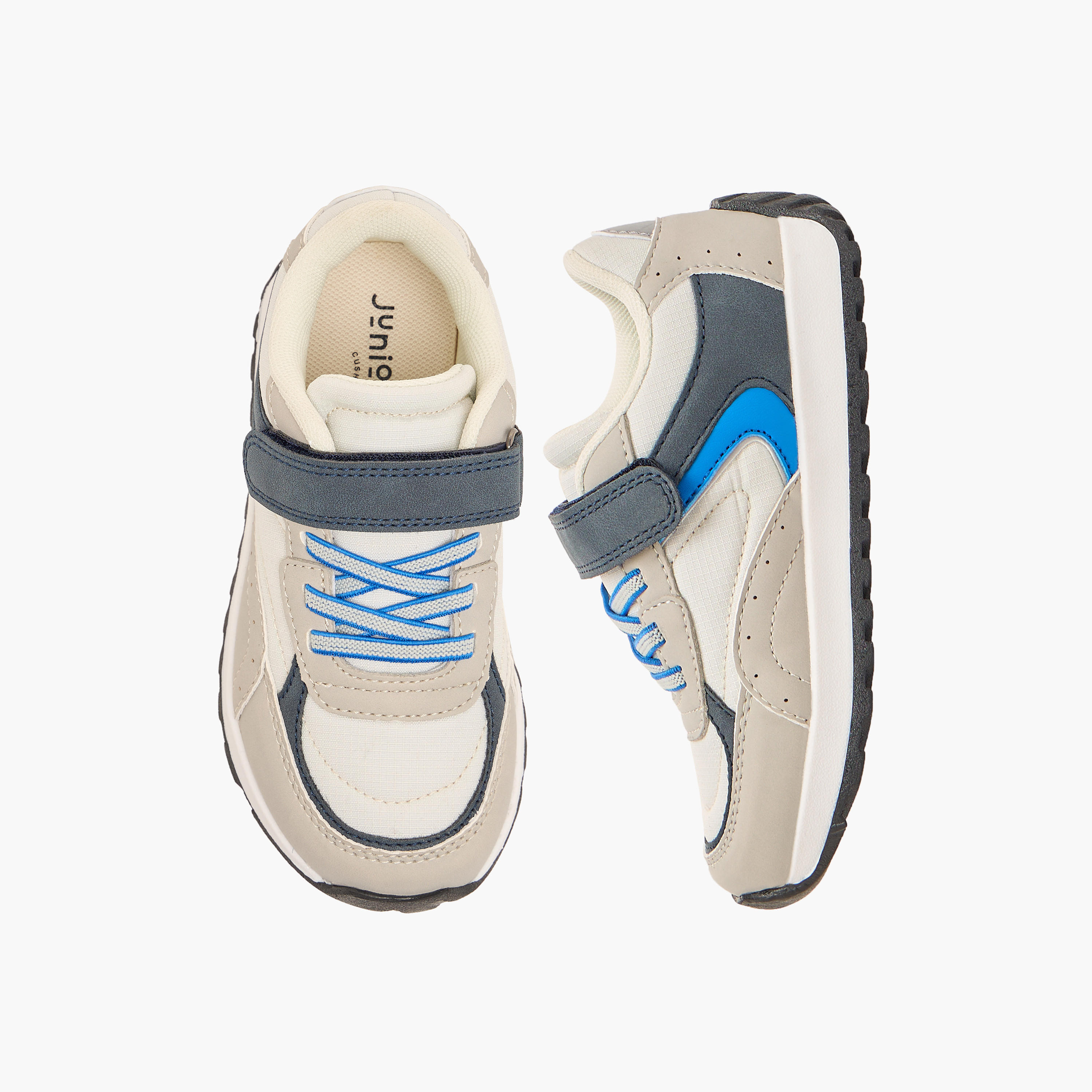 حذاء سنيكرز بشريط لاصق للأولاد من جونيورز-boys-shoes-sneakers-image-1