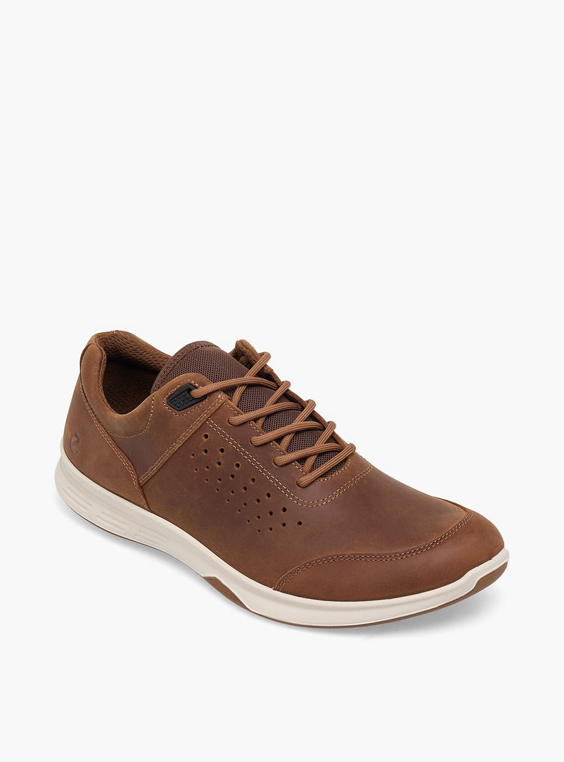 Ecco Men Leather Lace-Up Ankle Sneakers-men-shoes-sneakers-image-2