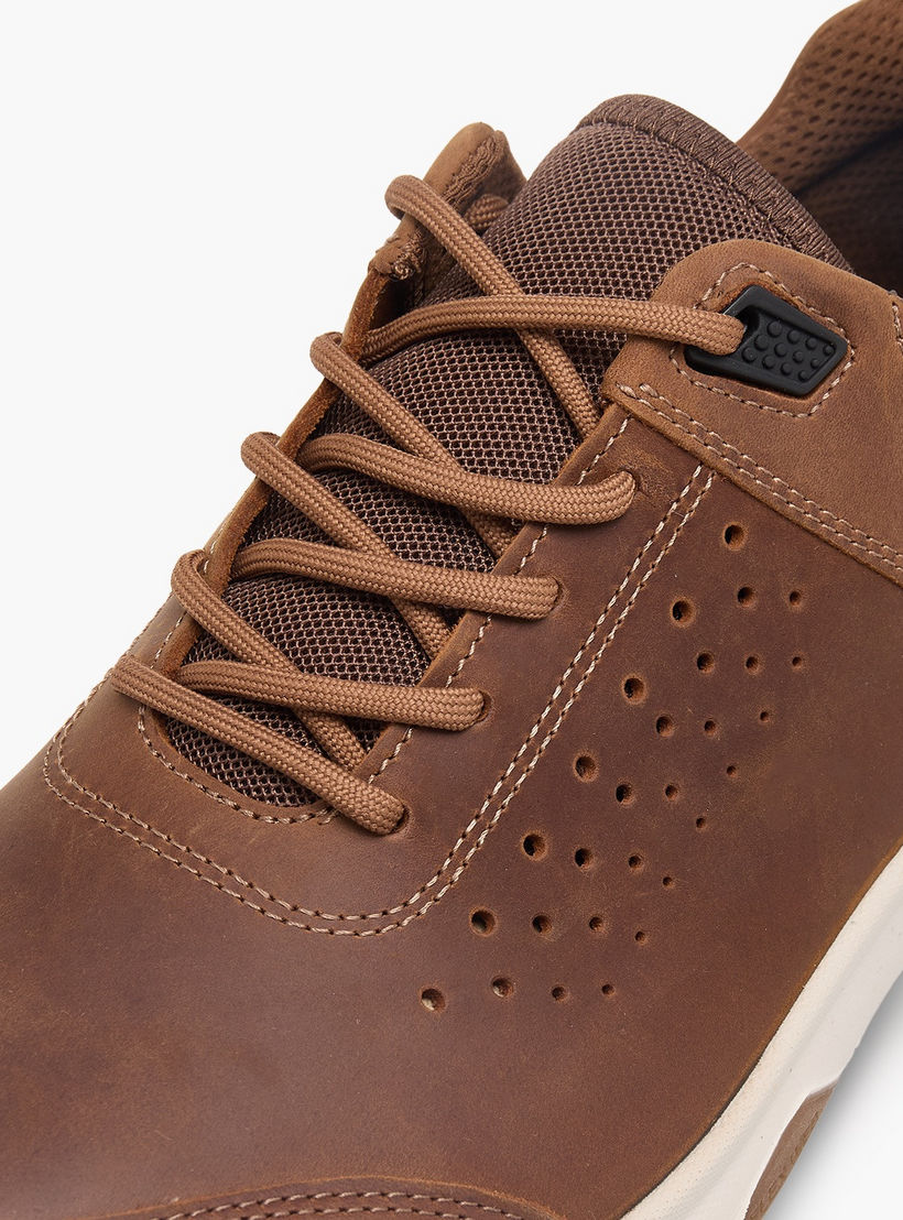 Ecco Men Leather Lace-Up Ankle Sneakers-men-shoes-sneakers-image-4