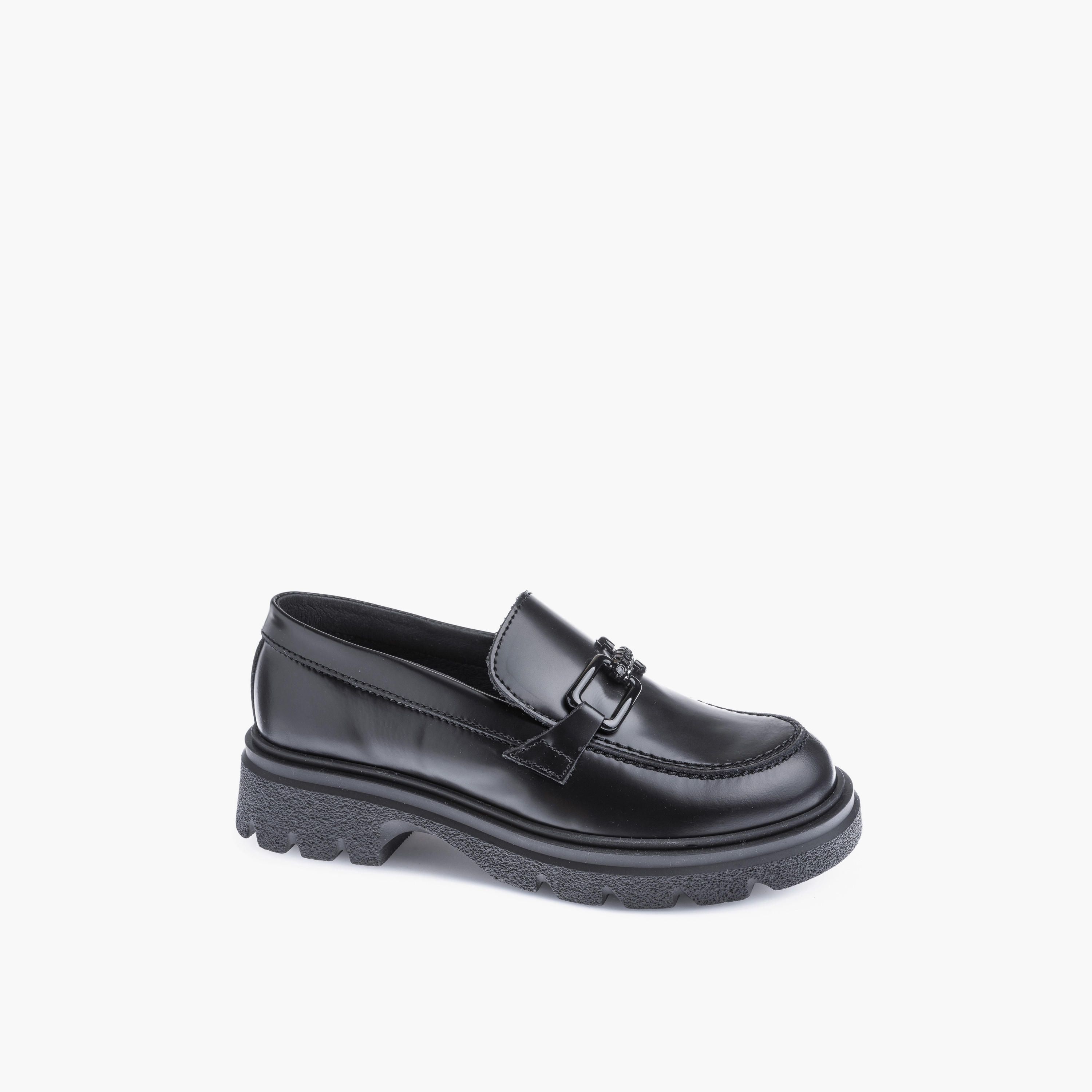 Pablosky Girls' Metal Accent Slip-On School Shoes - 873111-girls-shoes-schoolshoes-image-1