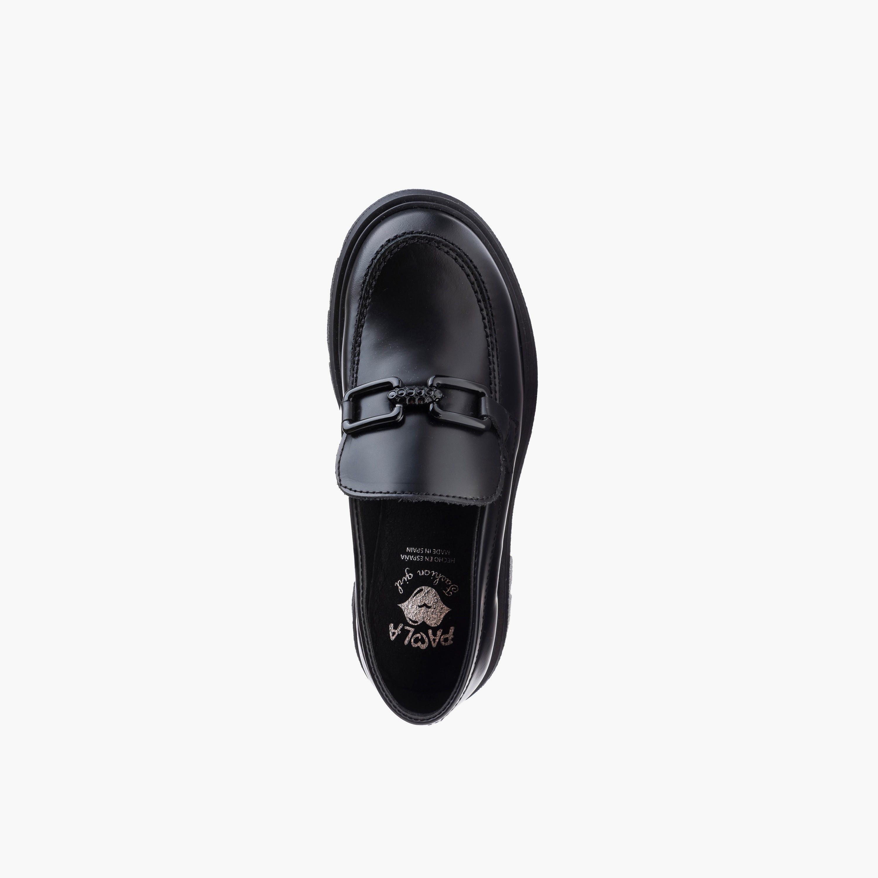 Pablosky Girls' Metal Accent Slip-On School Shoes - 873111-girls-shoes-schoolshoes-image-3