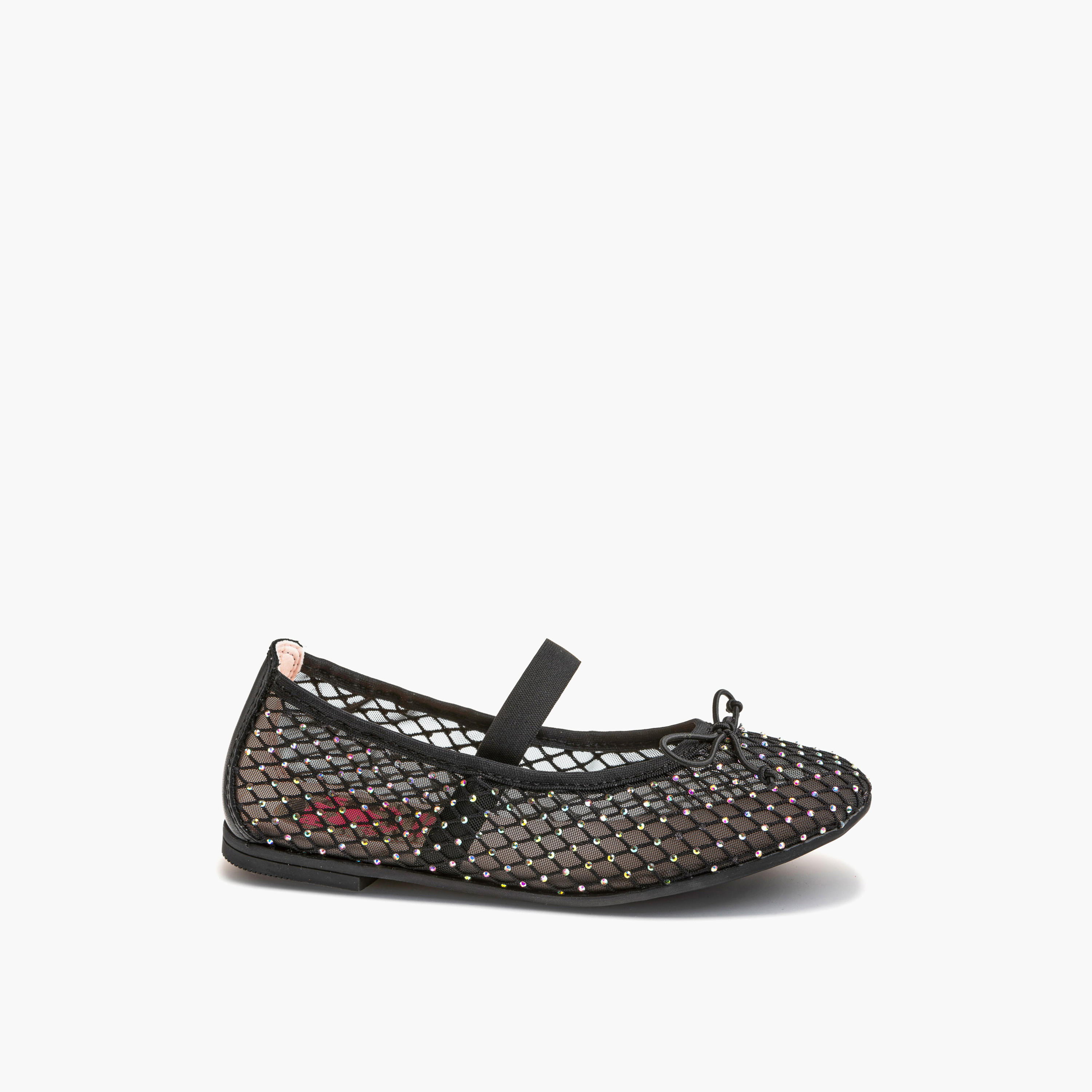 حذاء باليرينا مزين بحزام مطاطي من بابلوسكي-girls-shoes-ballerinas-image-1