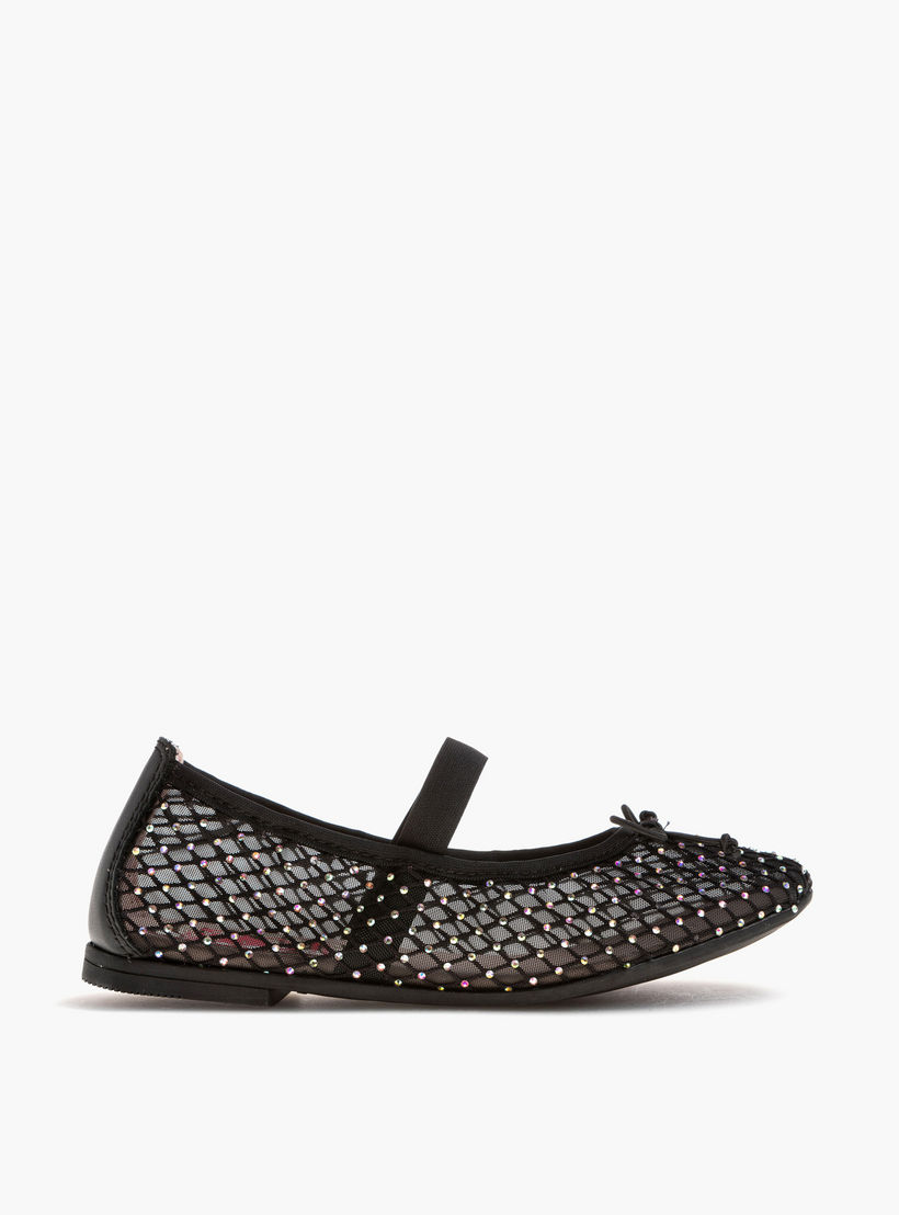 حذاء باليرينا مزين بحزام مطاطي من بابلوسكي-girls-shoes-ballerinas-image-2