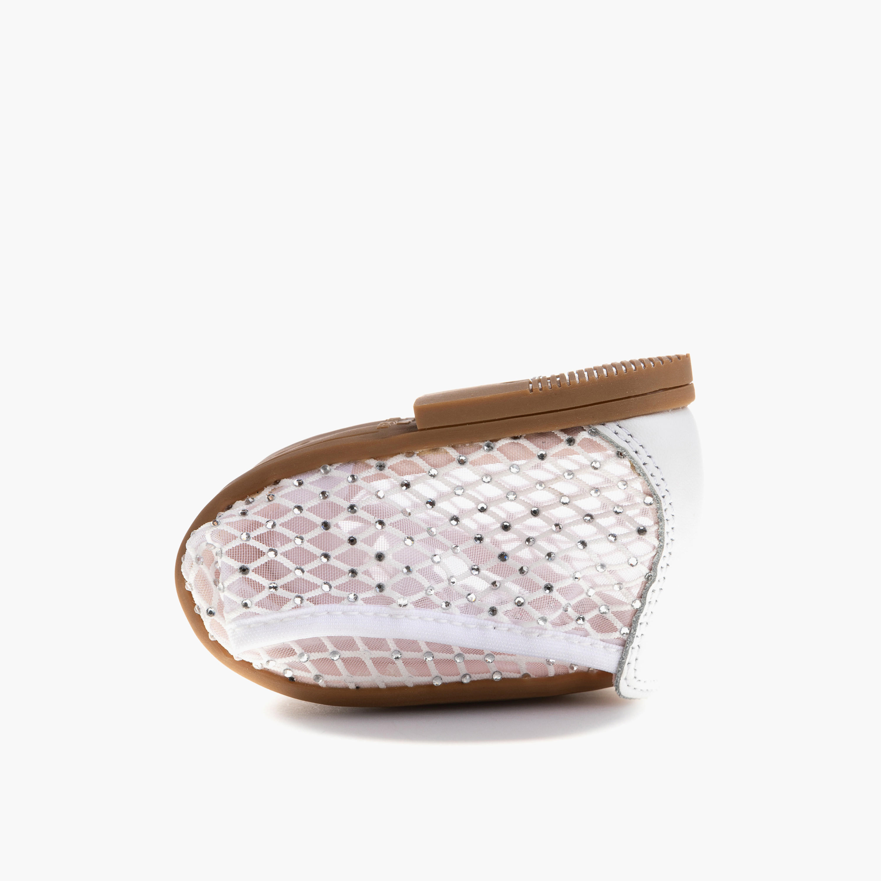 Pablosky Girls' Textured Slip-on Ballerina with Elastic Closure-girls-shoes-ballerinas-image-6