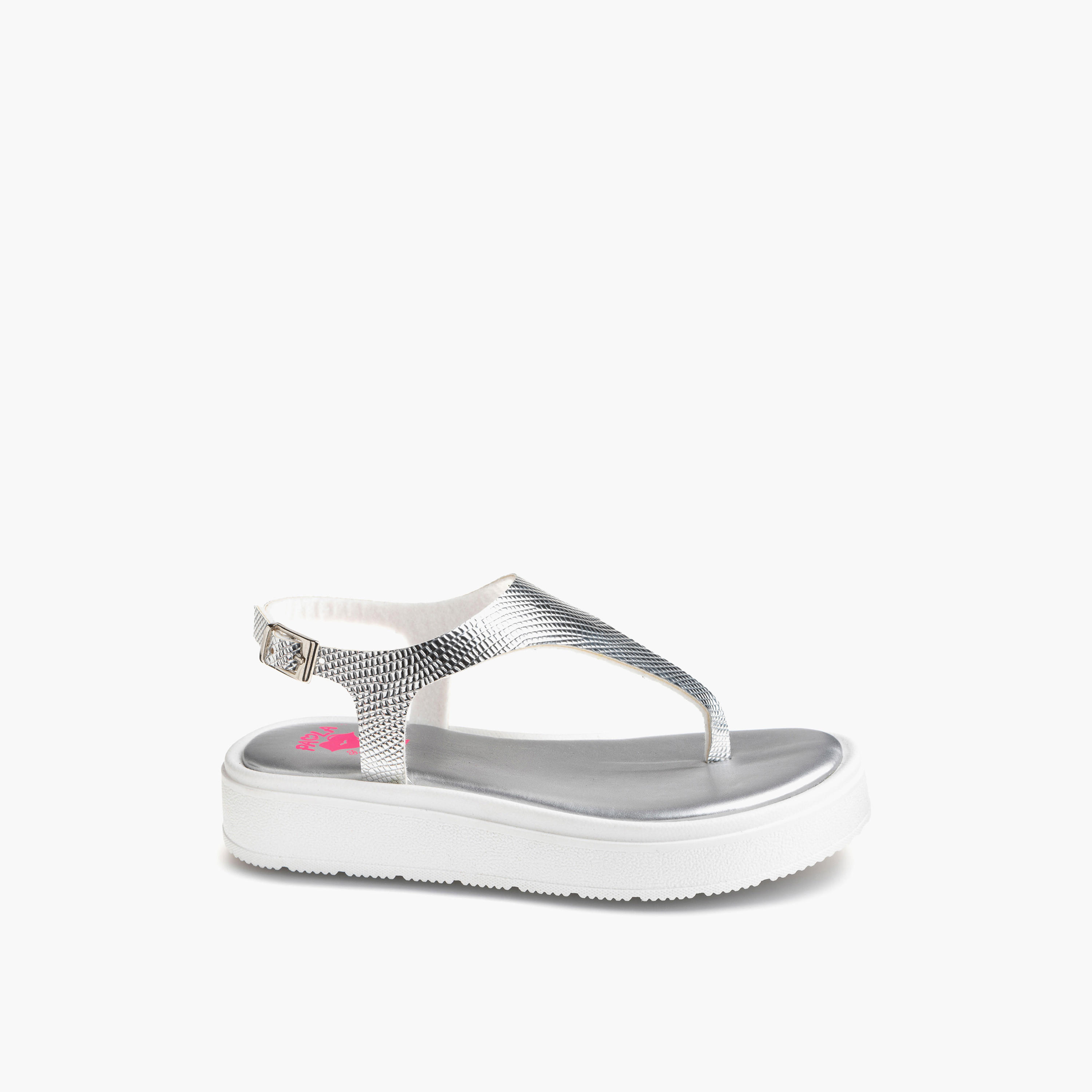 صندل بارز الملمس بإبزيم إغلاق للبنات من بابلوسكي-girls-shoes-sandals-image-1