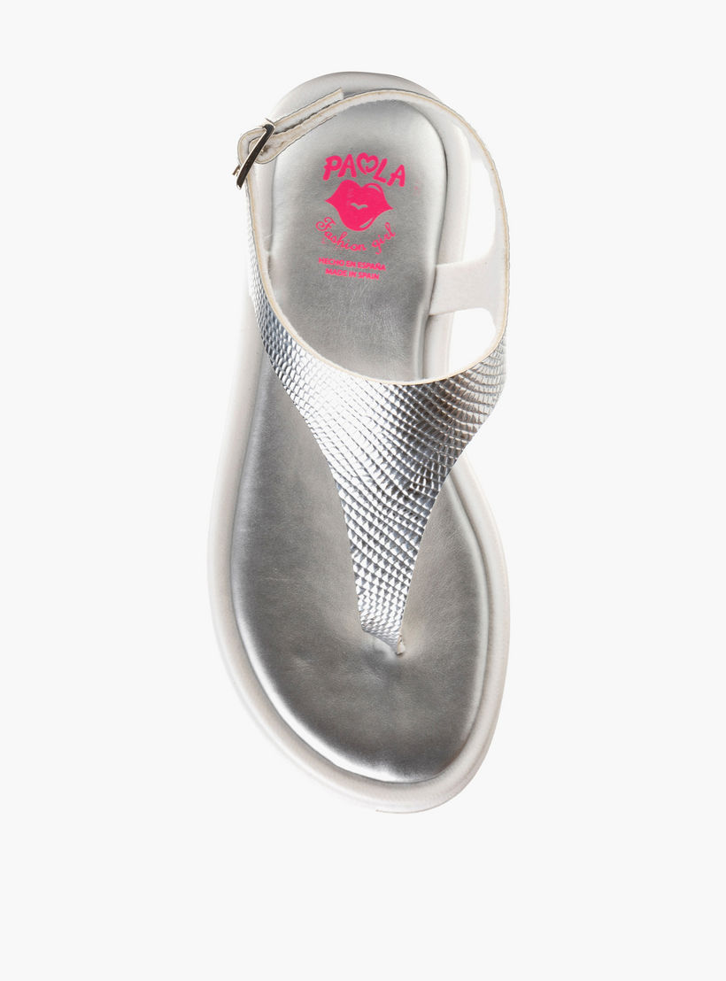 صندل بارز الملمس بإبزيم إغلاق للبنات من بابلوسكي-girls-shoes-sandals-image-4