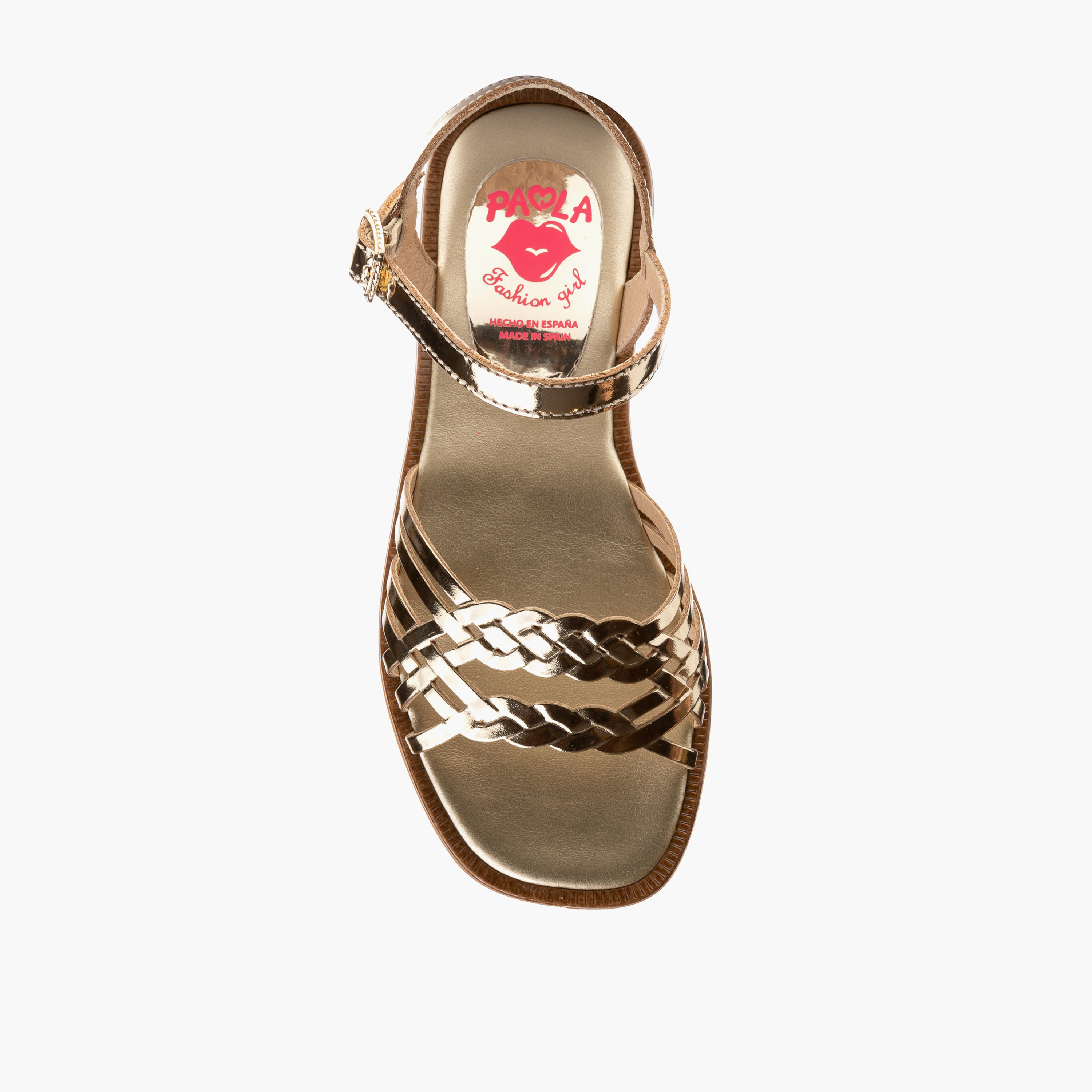صندل بحزام متقاطع وإبزيم إغلاق للبنات من بابلوسكي-girls-shoes-sandals-image-4
