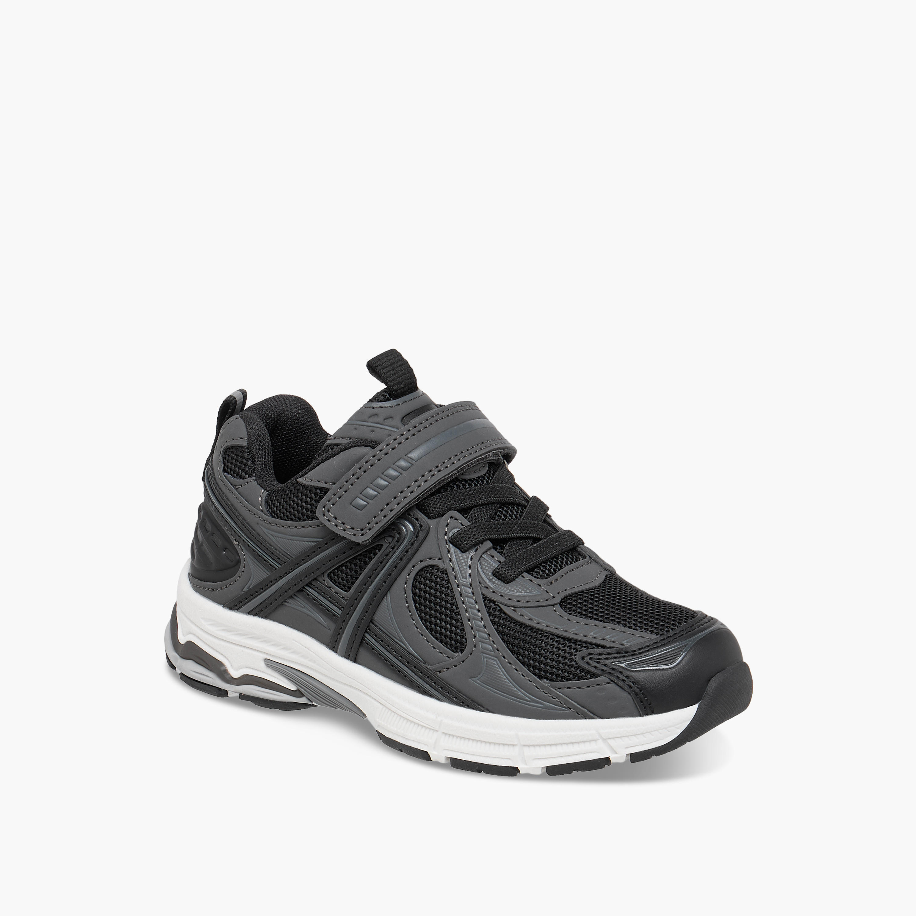 Juniors Kids Hook & Loop Sneakers-boys-shoes-schoolshoes-image-2