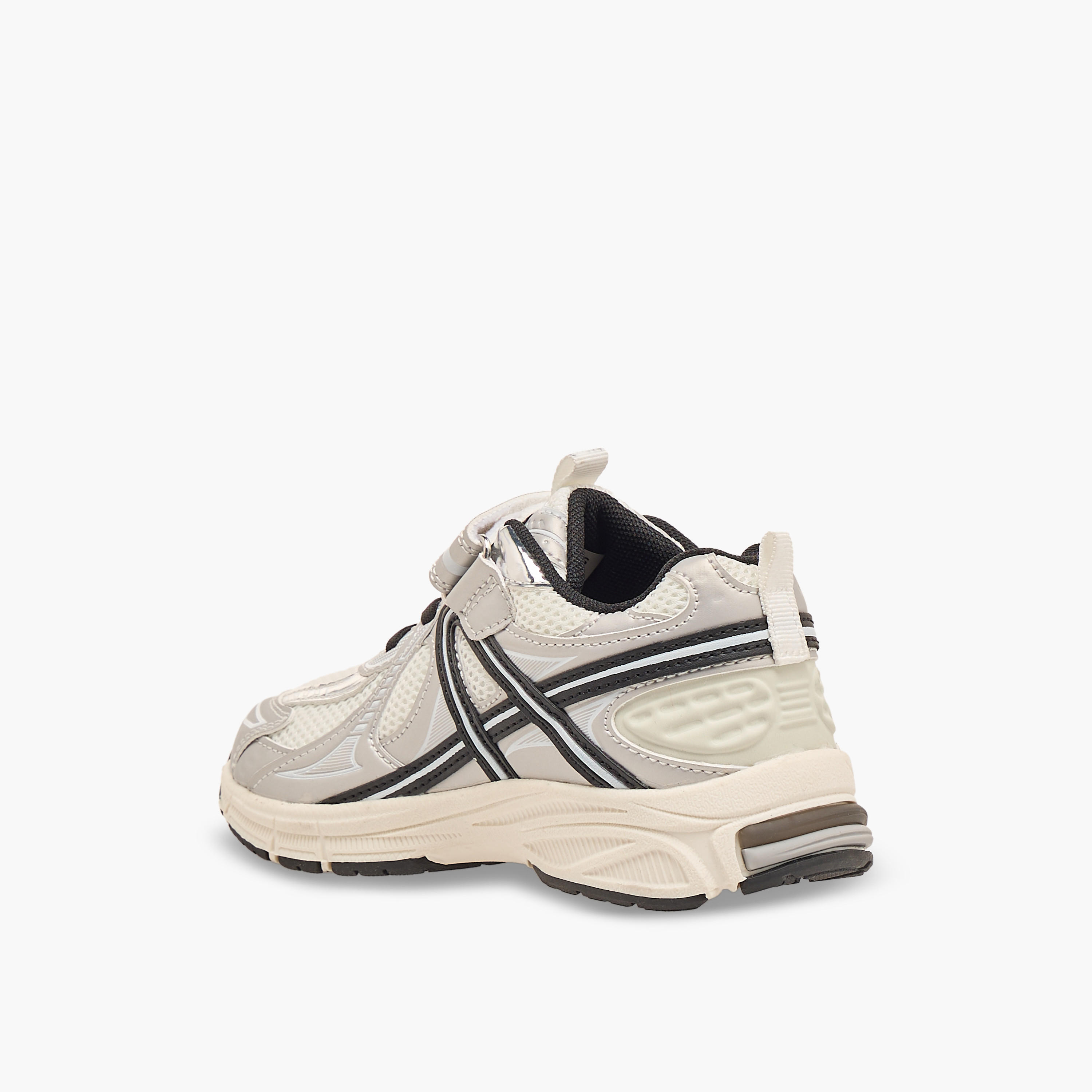 Juniors Panelled Sneakers with Hook and Loop Closure-girls-shoes-sneakers-image-5