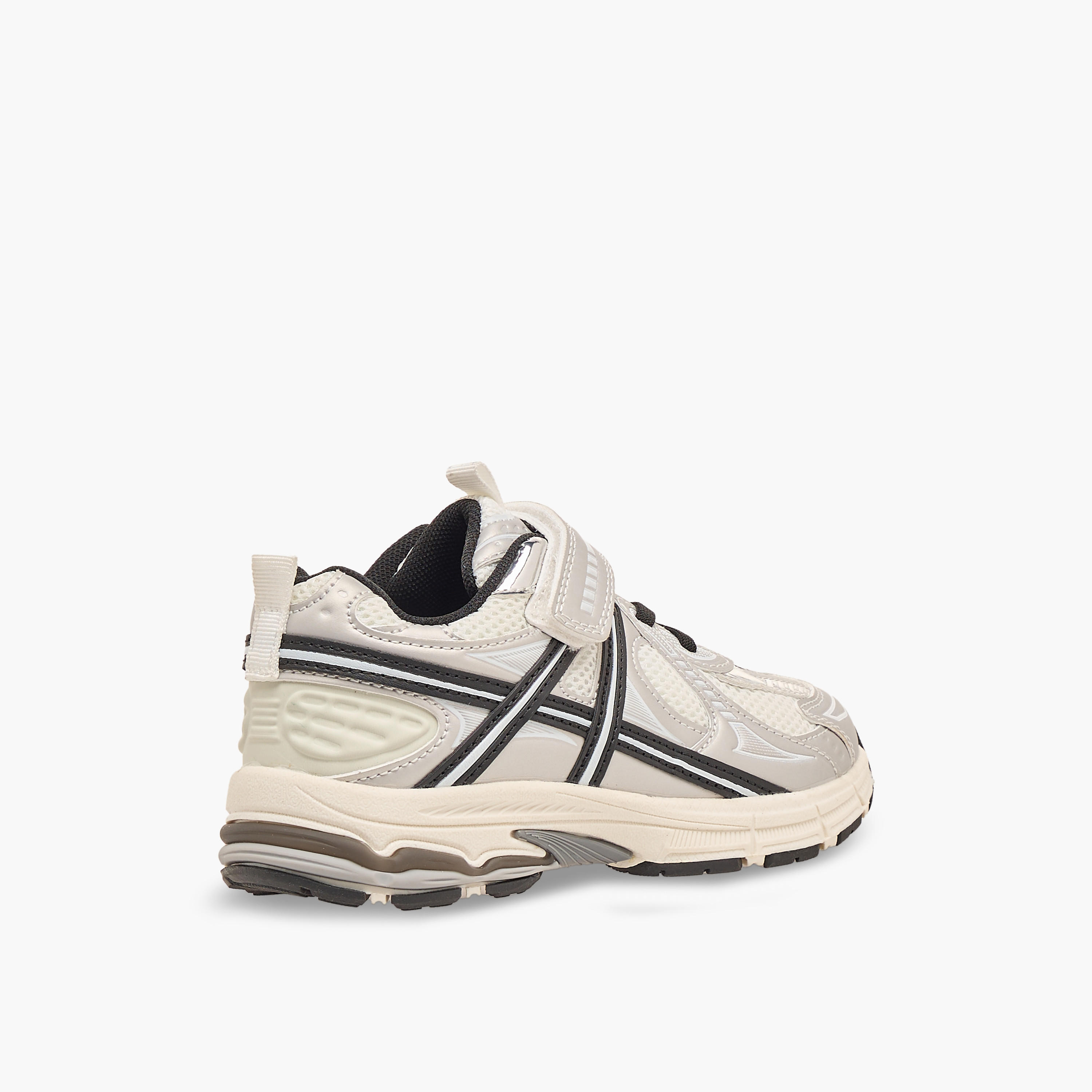 Juniors Panelled Sneakers with Hook and Loop Closure-girls-shoes-sneakers-image-6