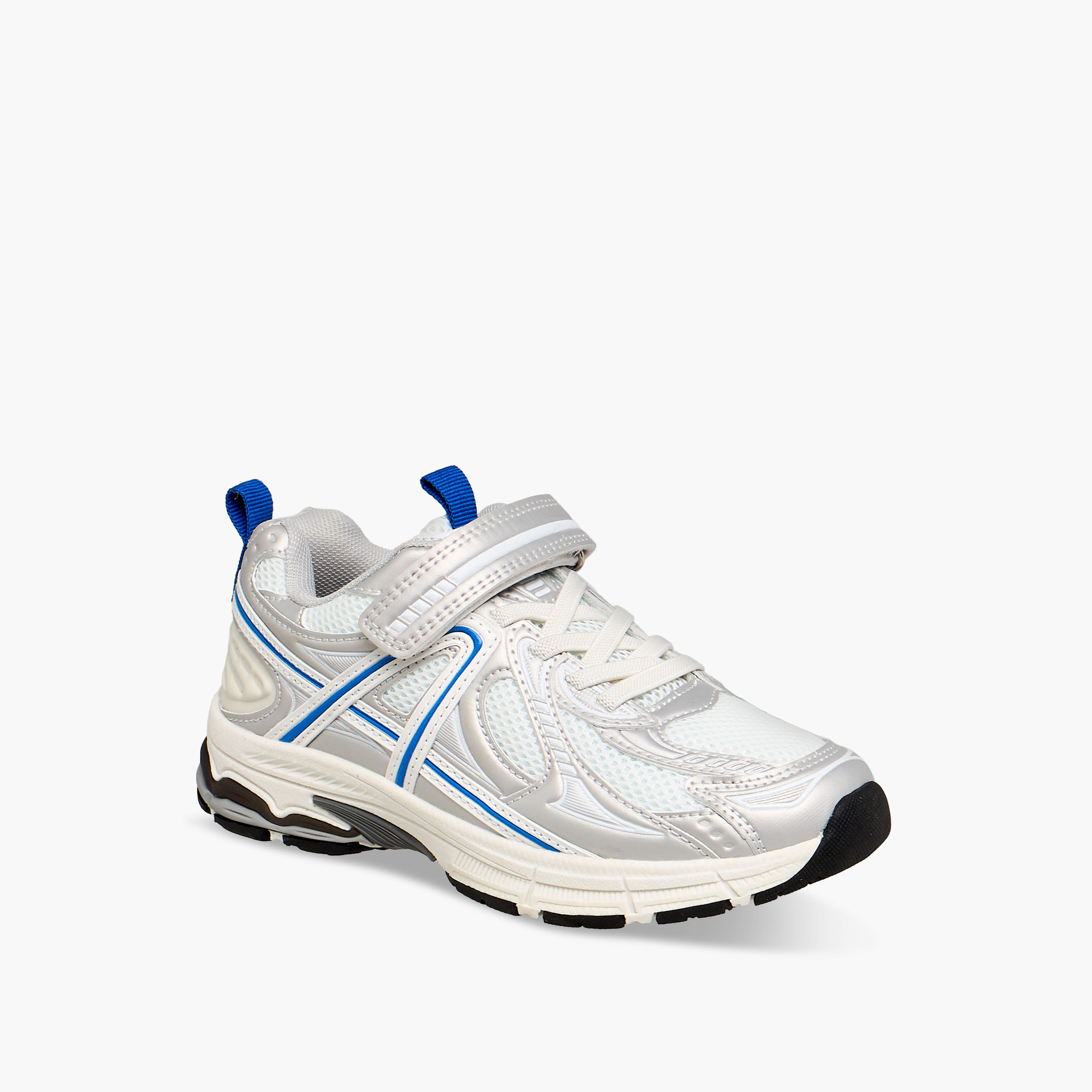 Mister Duchini Panelled Sneakers with Hook and Loop Closure-boys-shoes-sneakers-image-2