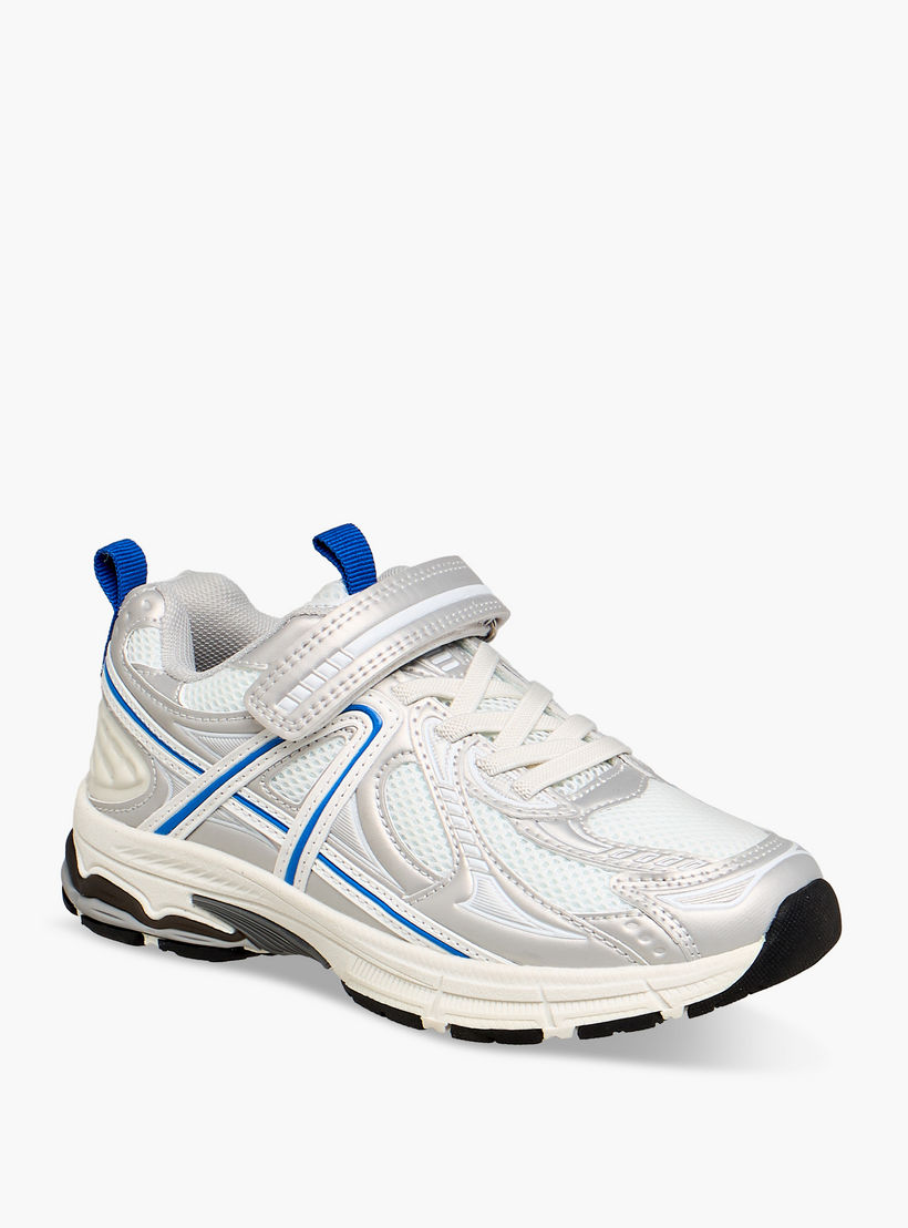 Mister Duchini Panelled Sneakers with Hook and Loop Closure-boys-shoes-sneakers-image-2