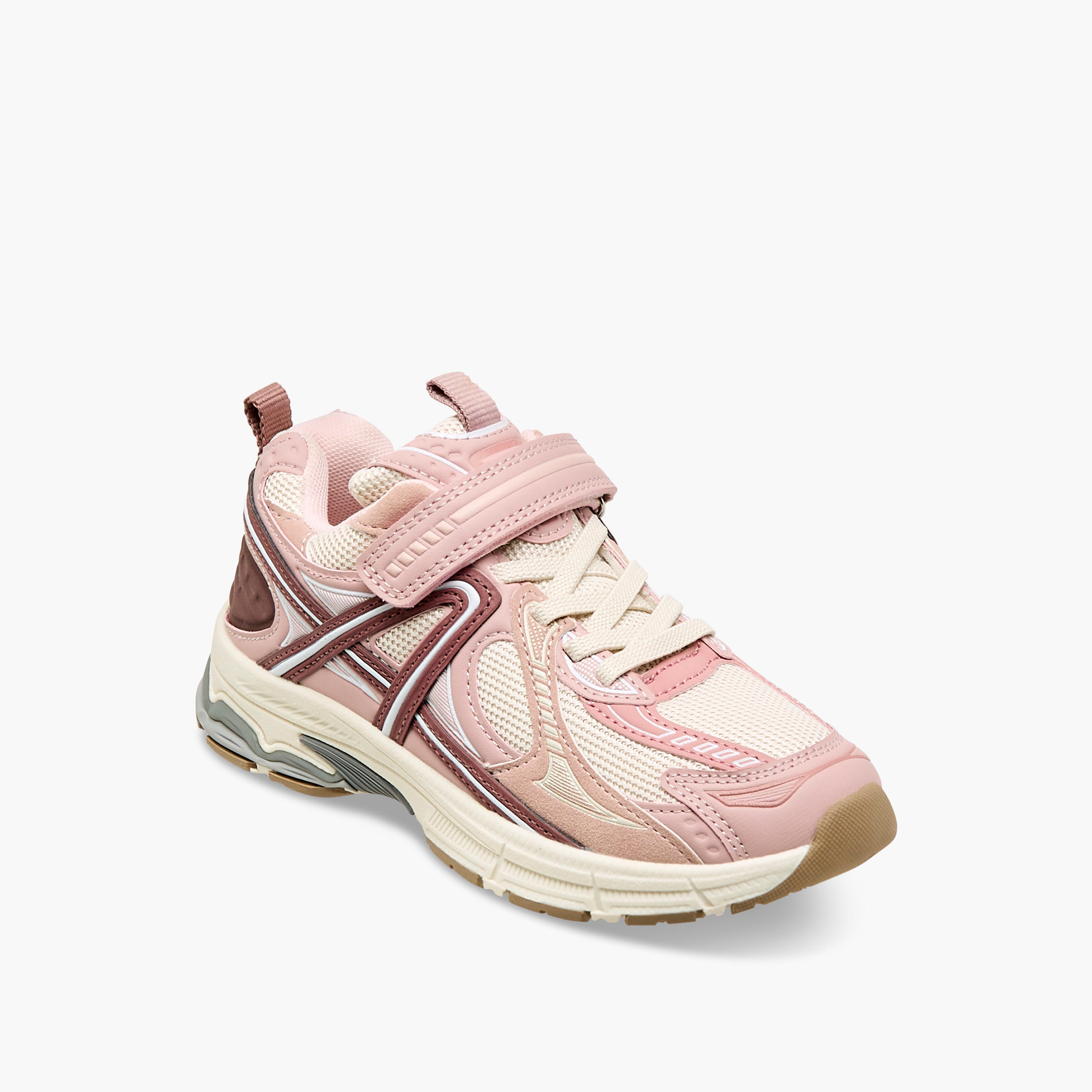 حذاء سنيكرز بناتي مريح بشريط لاصق من ليتل ميسي-girls-shoes-sneakers-image-2