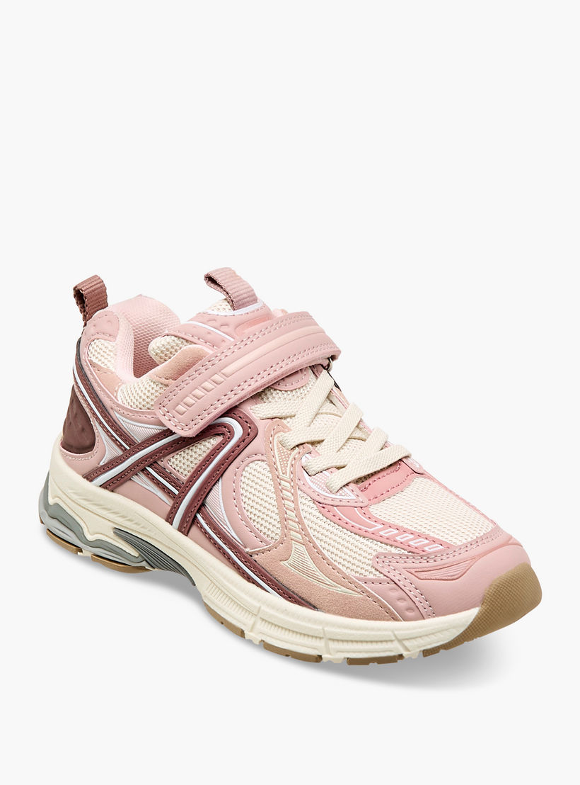 حذاء سنيكرز بناتي مريح بشريط لاصق من ليتل ميسي-girls-shoes-sneakers-image-2
