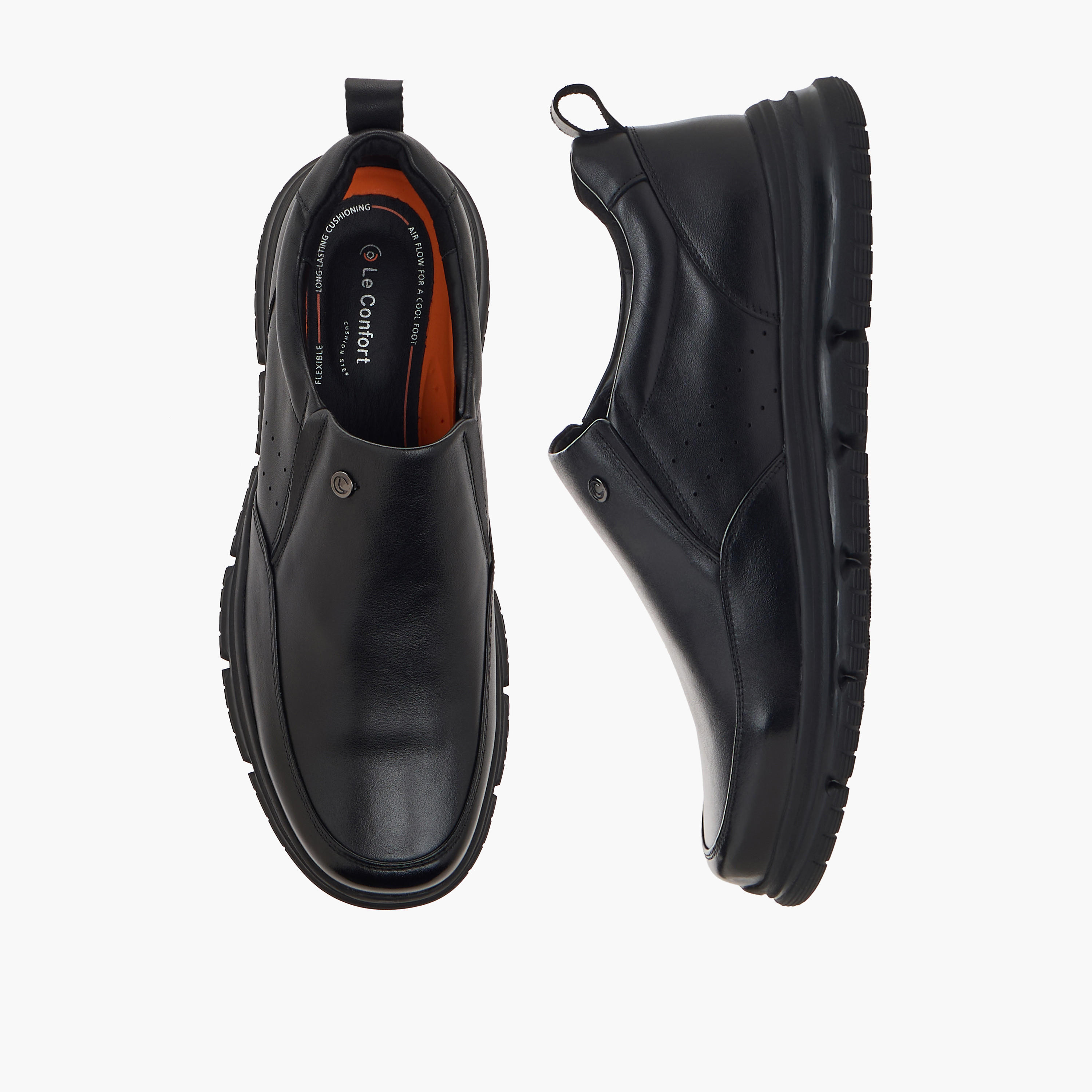 حذاء جلد سهل الارتداء للرجال من لو كونفورت-men-shoes-formalshoes-image-1